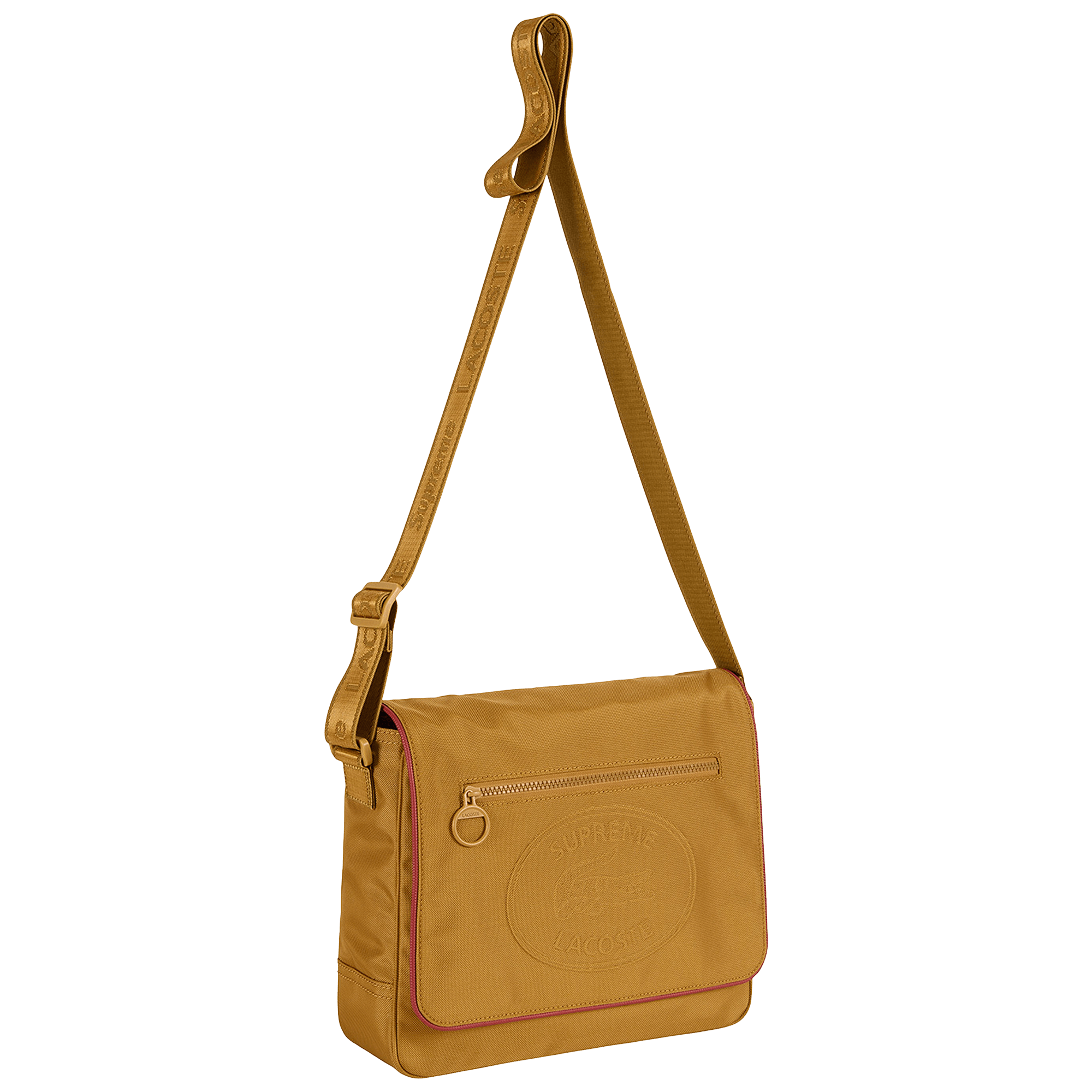 Supreme x Lacoste Small Messenger Bag 'Gold Rust'