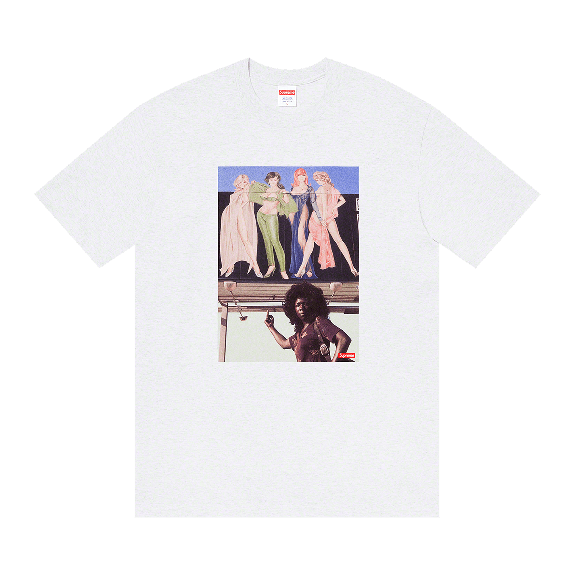 Supreme American Picture Tee 'Ash Grey'