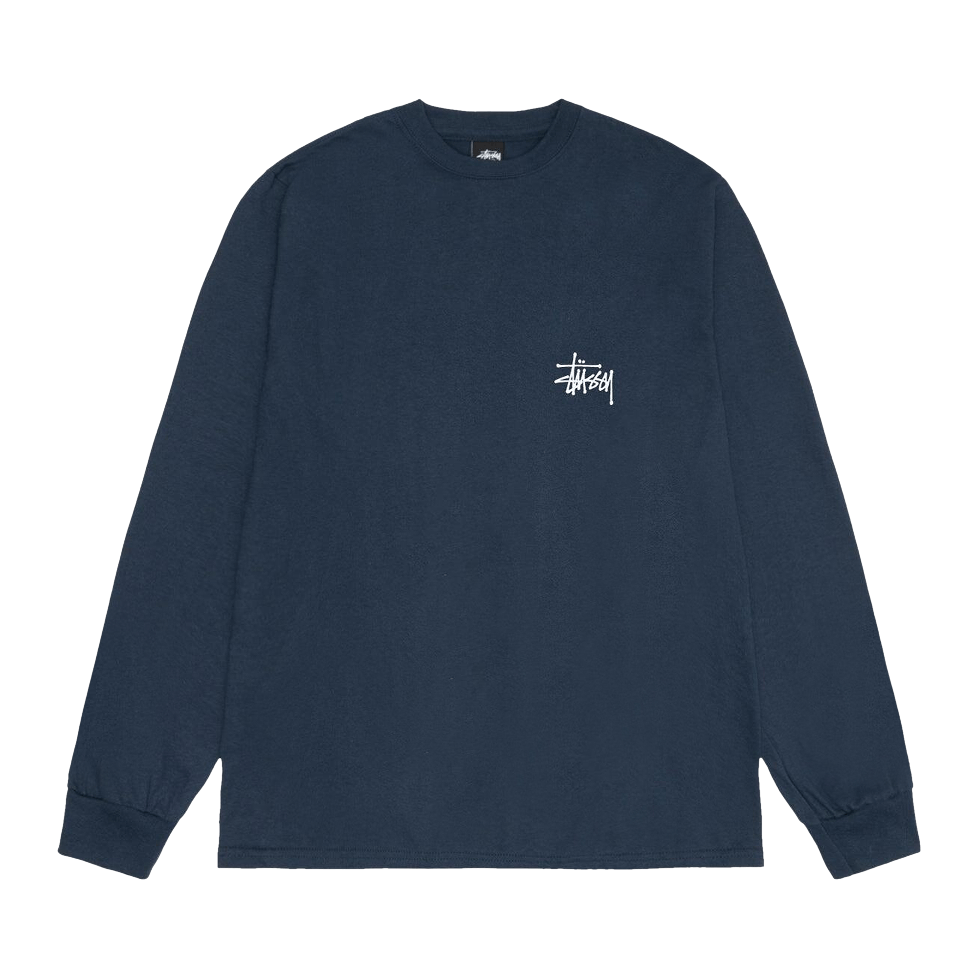Stussy Basic Long-Sleeve Tee 'Navy'