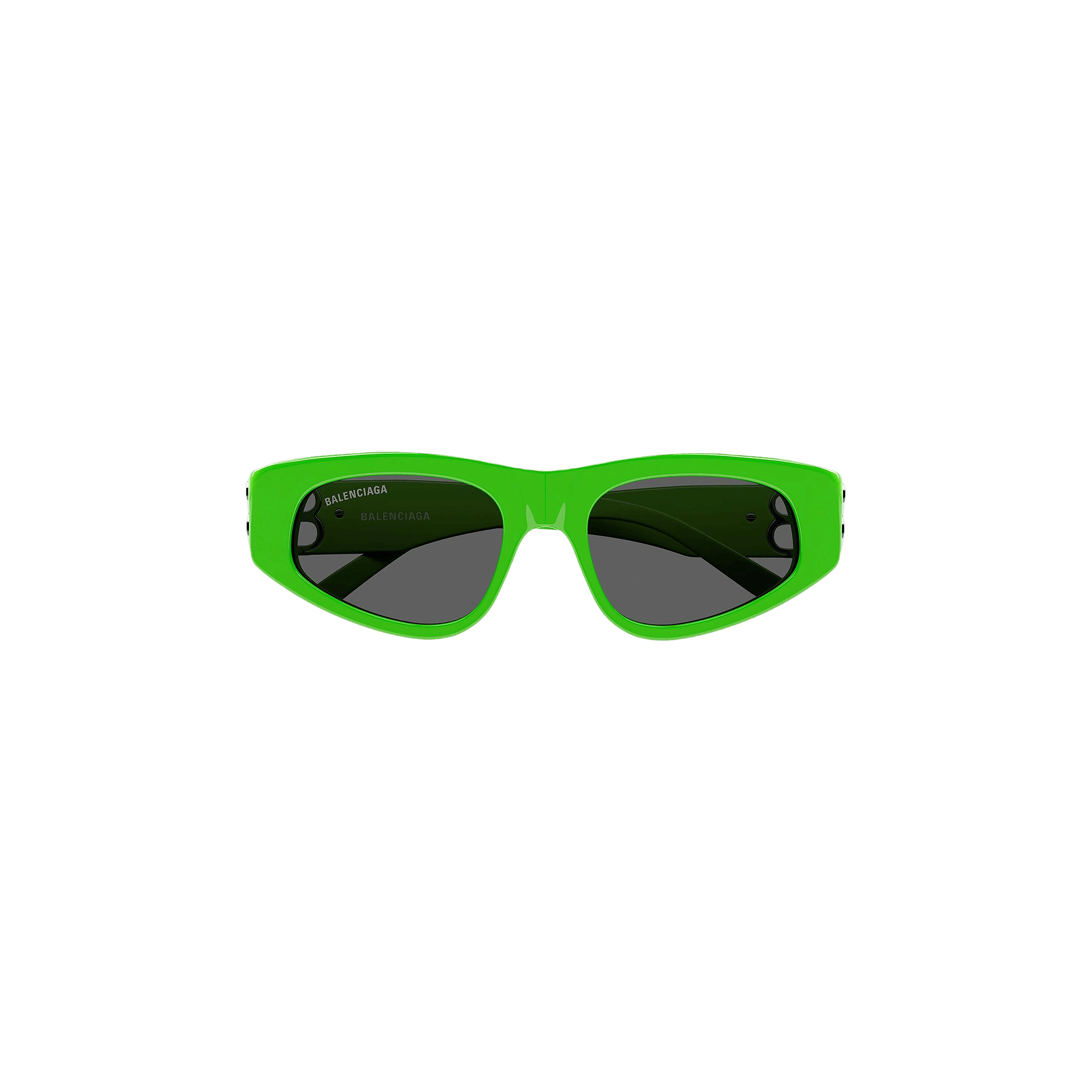 Balenciaga Cat Eye Sunglasses 'Green/Silver/Grey'