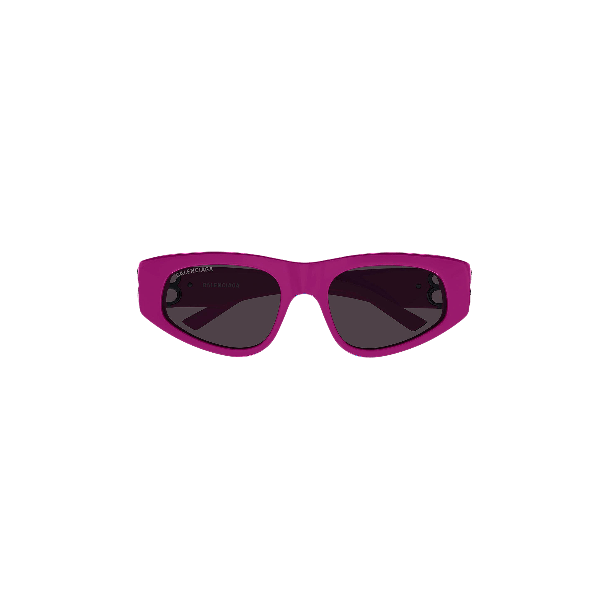 Balenciaga Cat Eye Sunglasses 'Fuchsia/Silver/Grey'