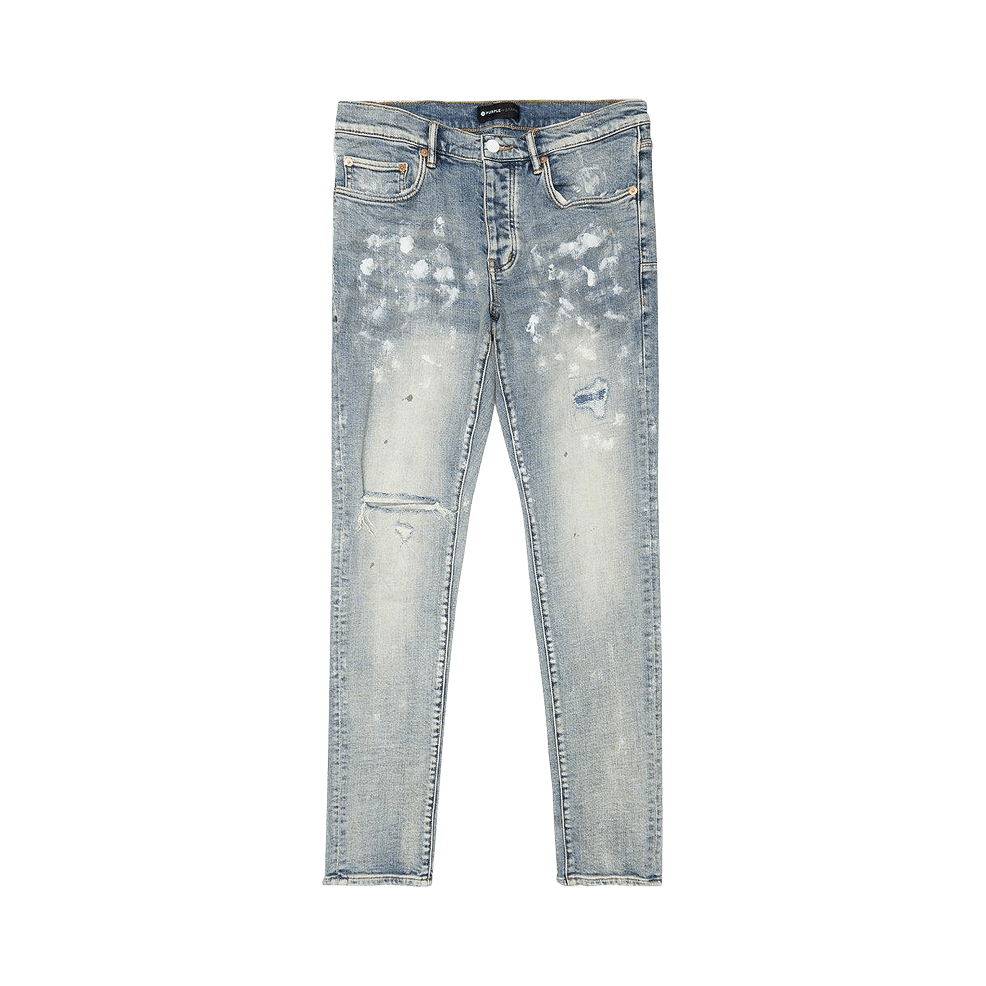 Buy PURPLE BRAND Low Rise Skinny Jeans 'Light Indigo Destroy