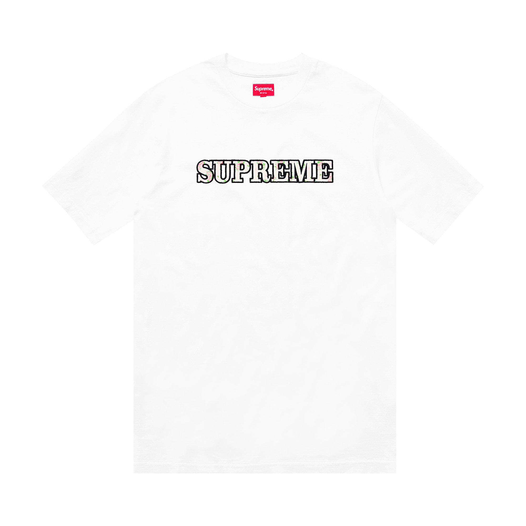 Supreme Floral Logo Tee 'White'