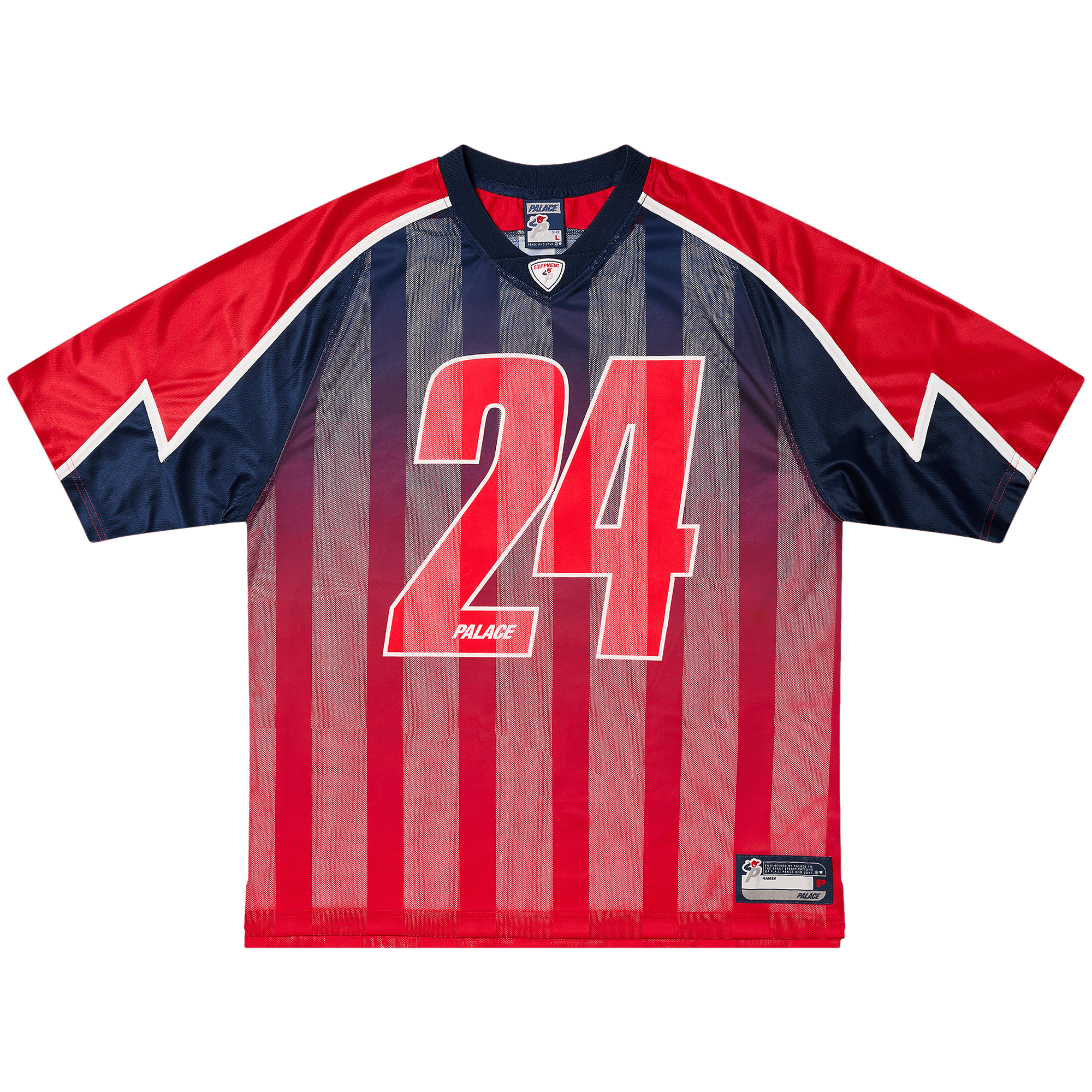 Palace Meshy Stripe Jersey 'Red/Navy'