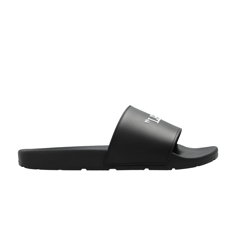 Off-White Quote Rubber Sliders 'Black'