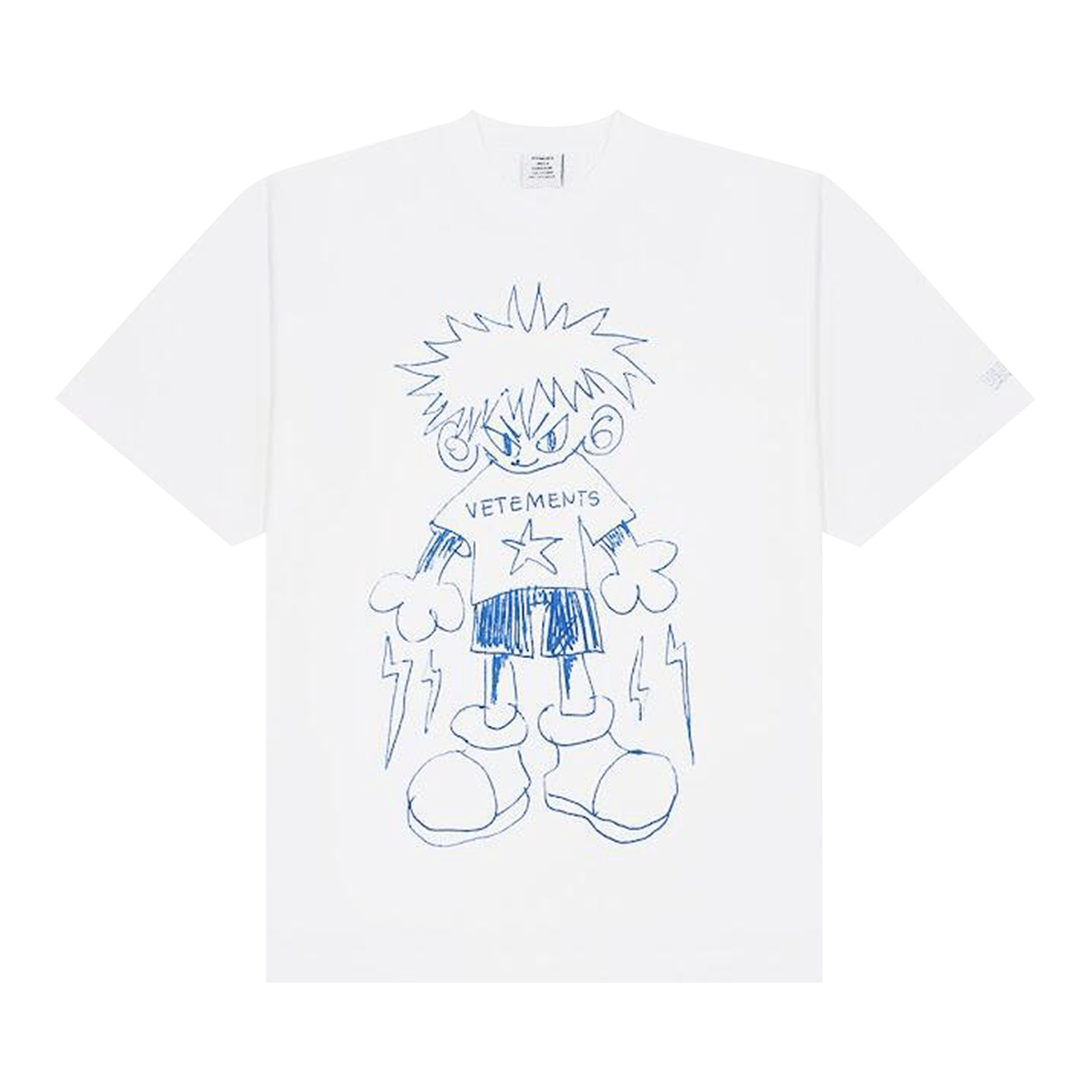 Tシャツ・カットソー Vetements UE64TR140B PYRAMID LOGO T-shirt VETEMENTS cotton t-shirt Pyramid Logo black color with a