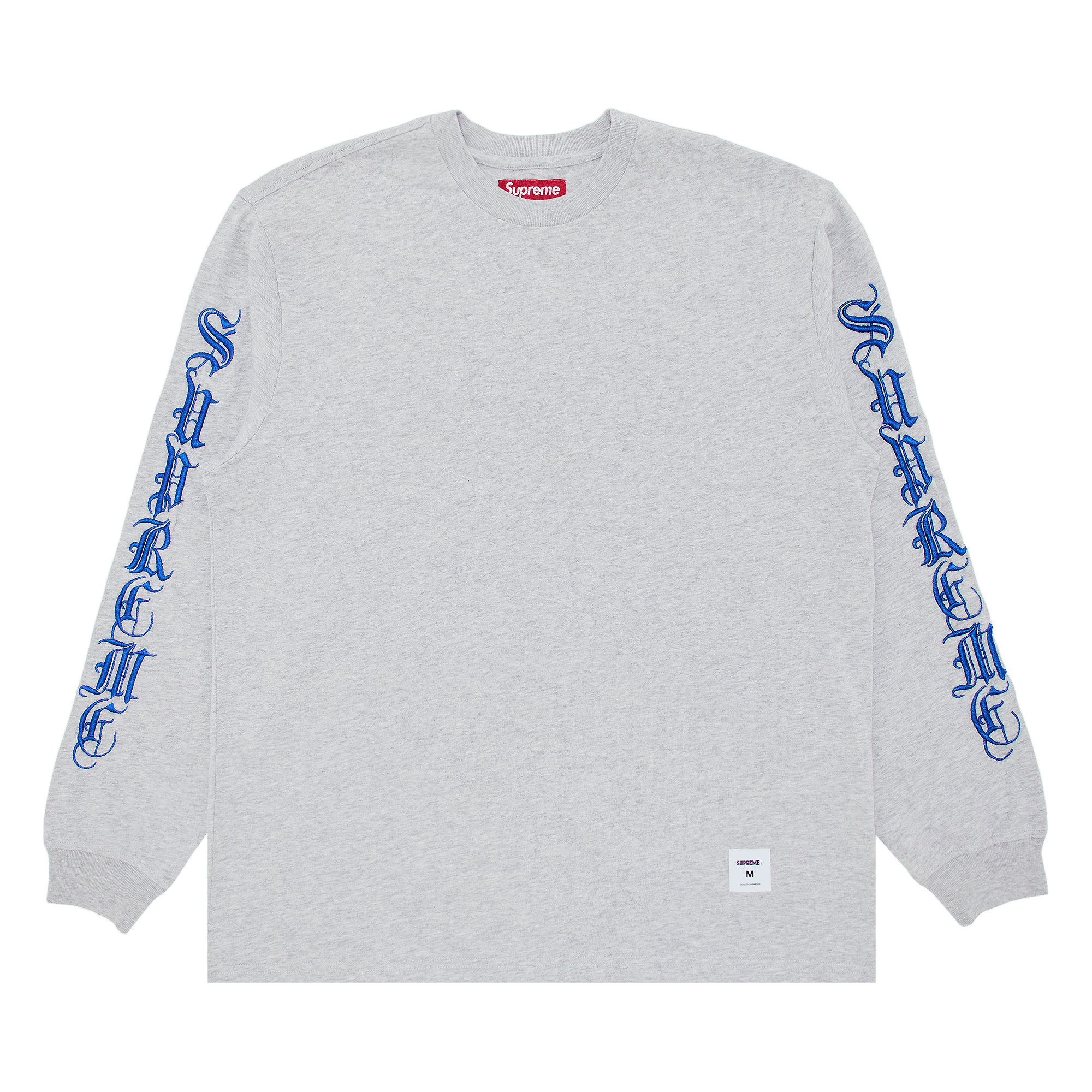Supreme Old English Long-Sleeve Top 'Heather Grey'