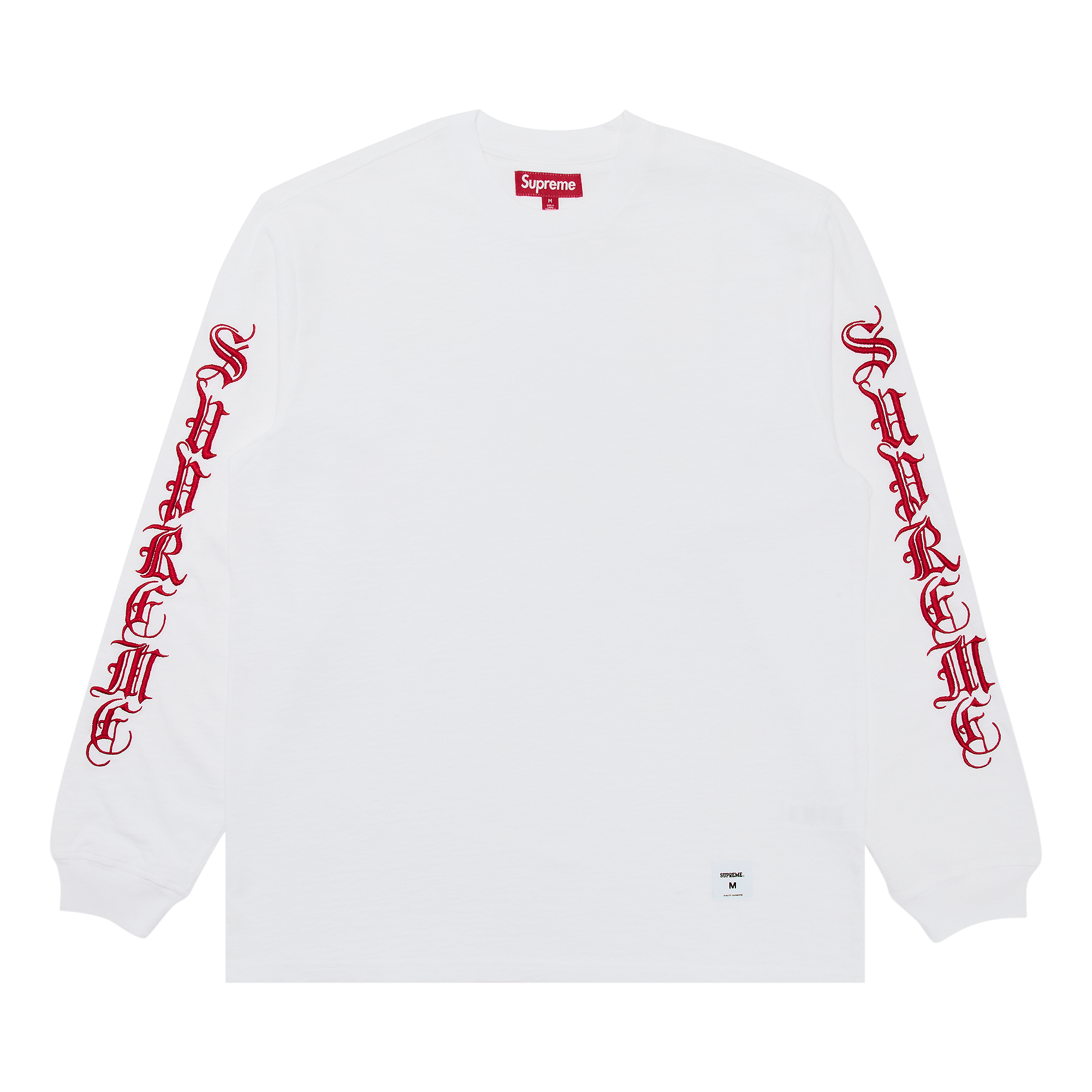 Supreme Old English Long-Sleeve Top 'White'