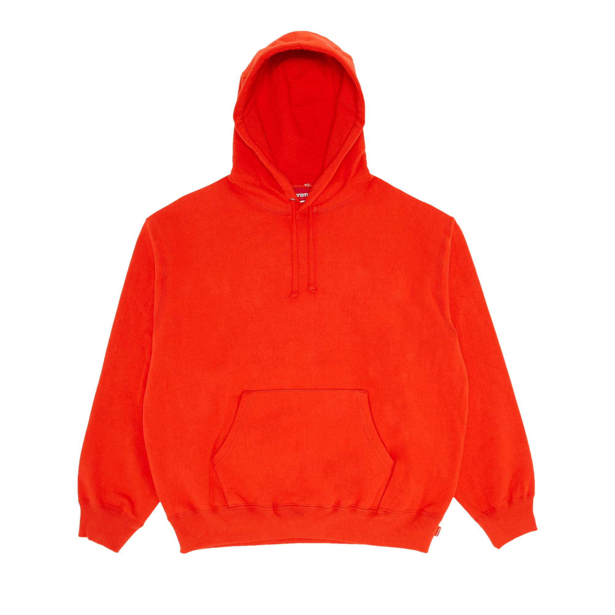 Supreme Satin Appliqué Hooded Sweatshirt 'Bright Orange'
