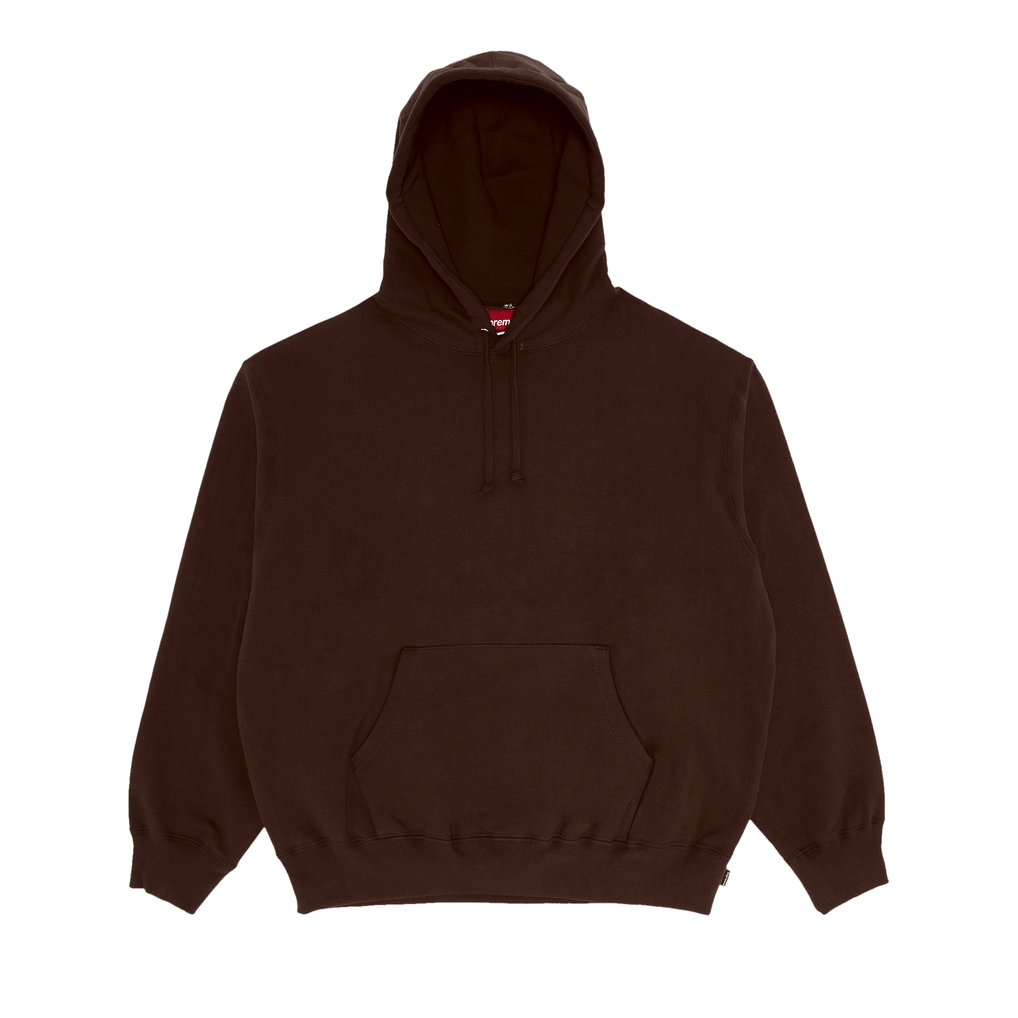 Supreme Satin Appliqué Hooded Sweatshirt 'Brown'