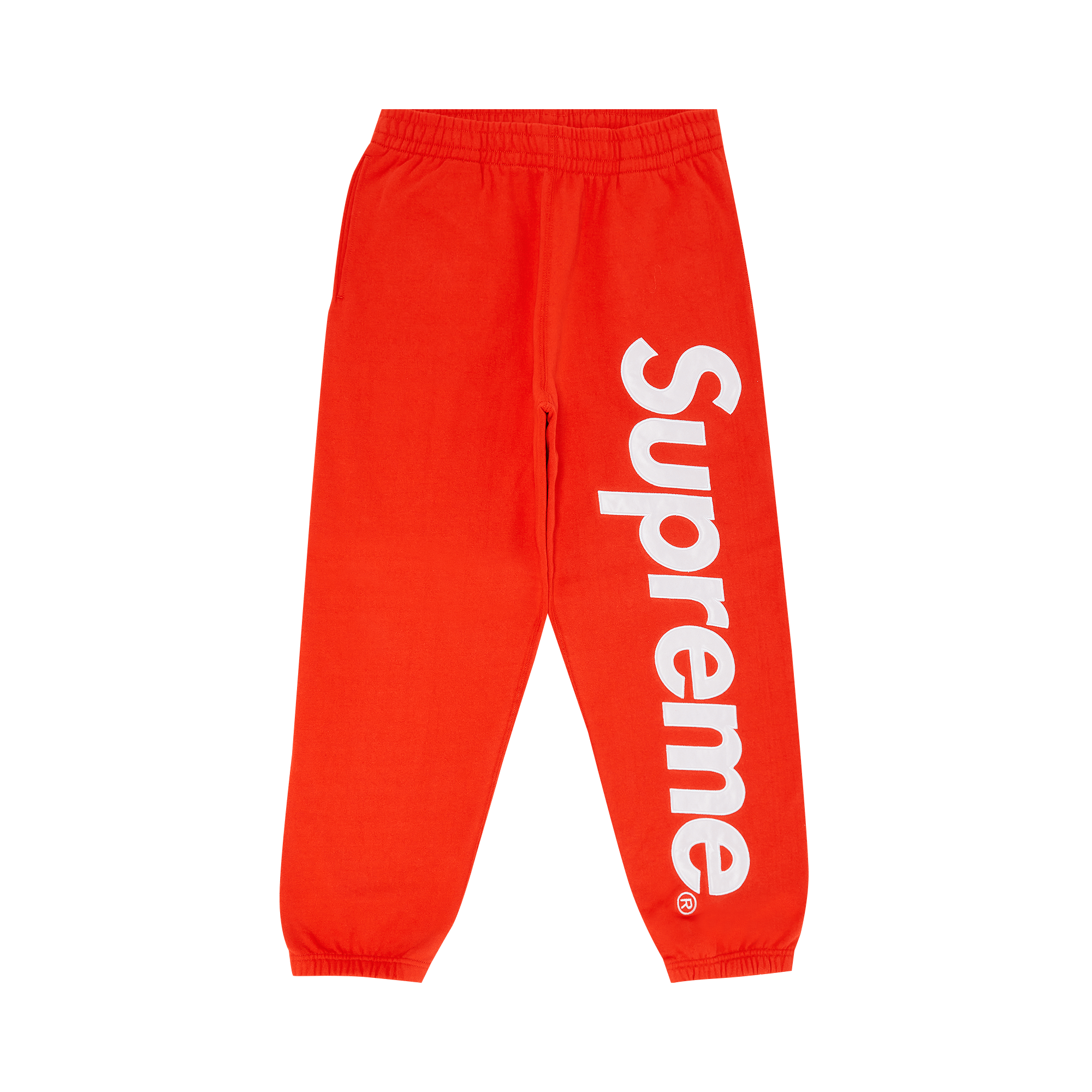 Supreme Satin Appliqué Sweatpant 'Bright Orange'