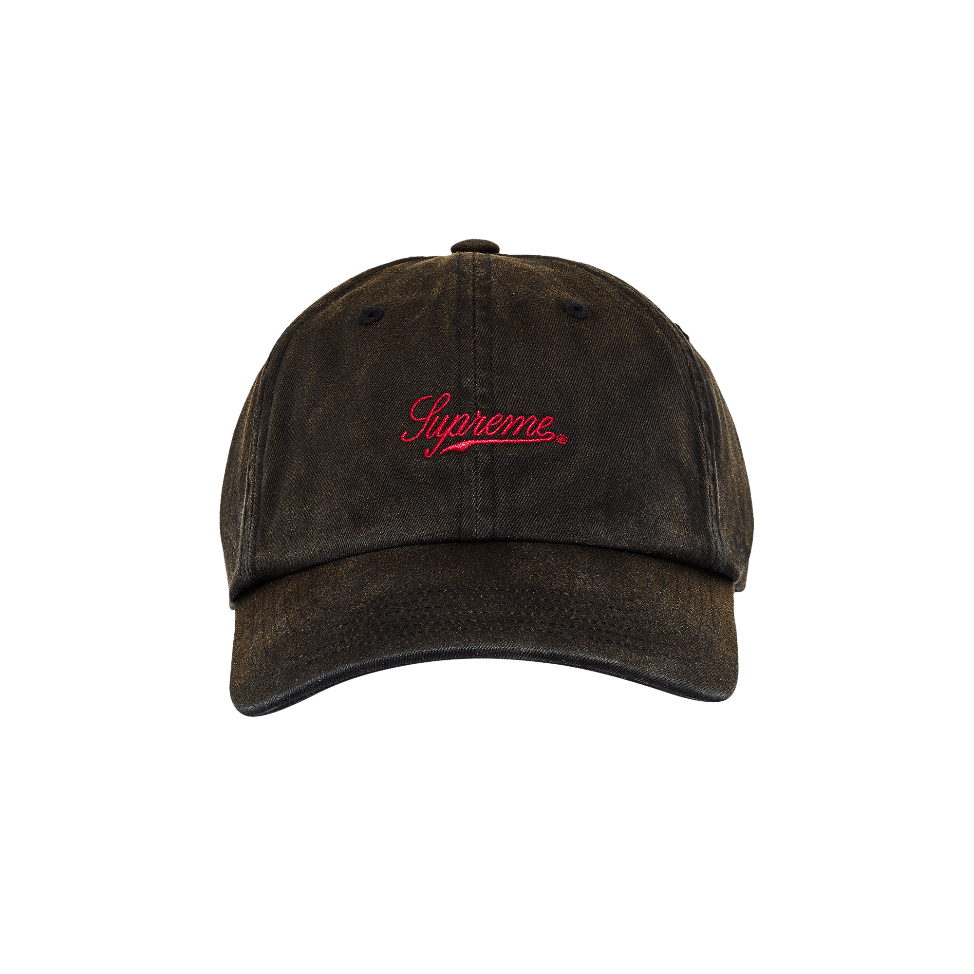 Supreme Bleached Chino 6-Panel 'Black'