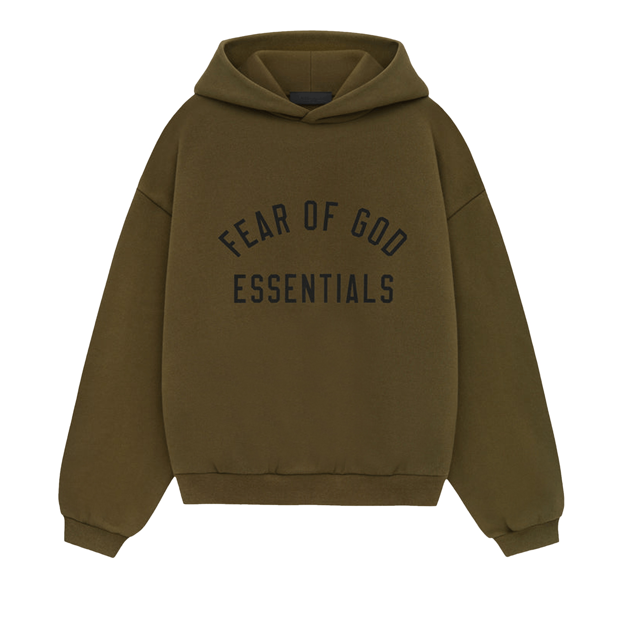 Fear of God Essentials Kids Fleece Hoodie 'Olive'