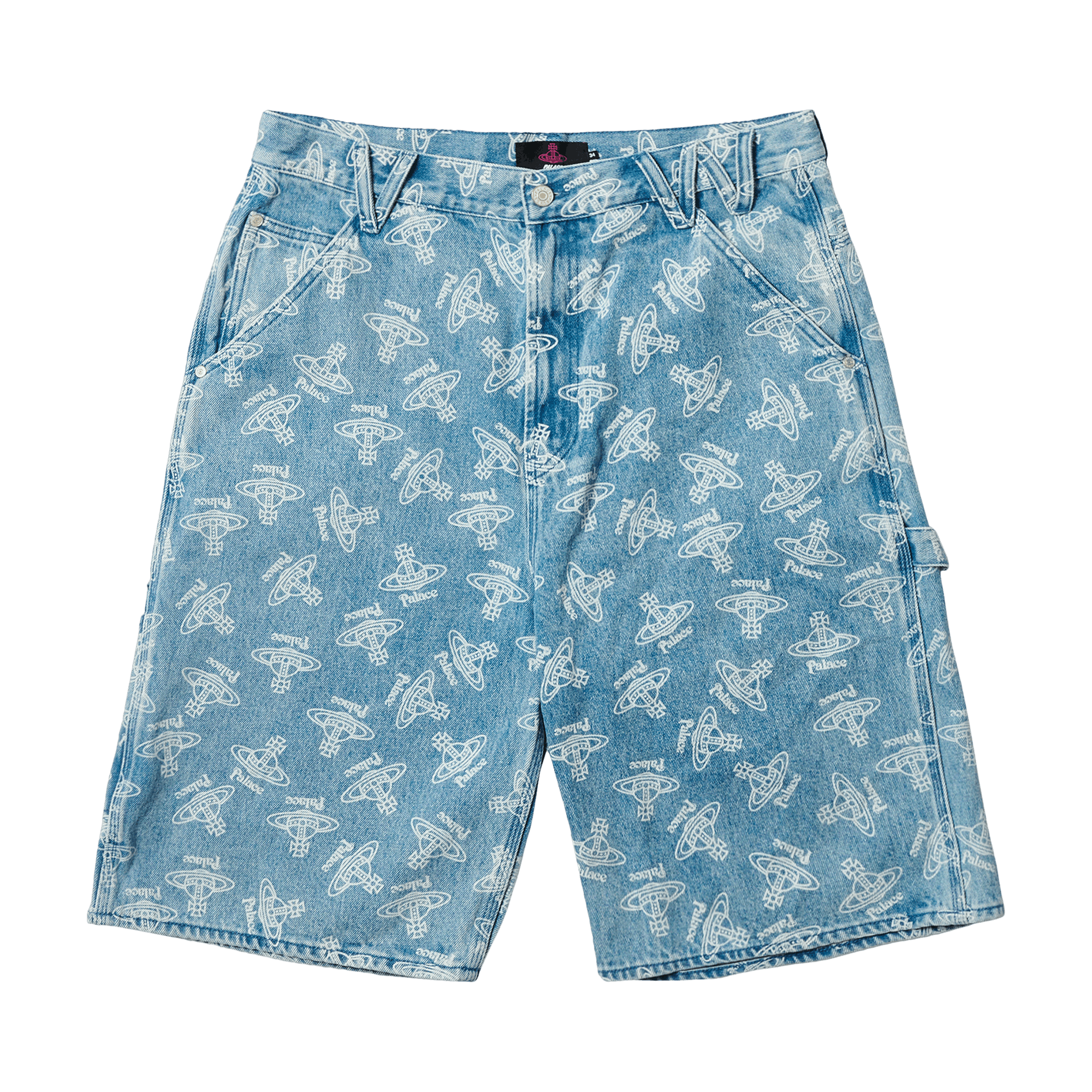 Palace x Vivienne Westwood Denim Short 'Orb Stone Wash'