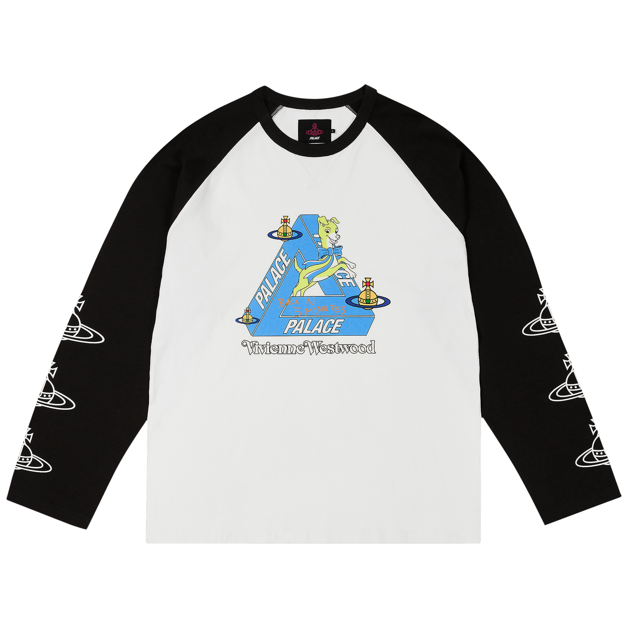 Palace x Vivienne Westwood Raglan Long-Sleeve 'White/Black'
