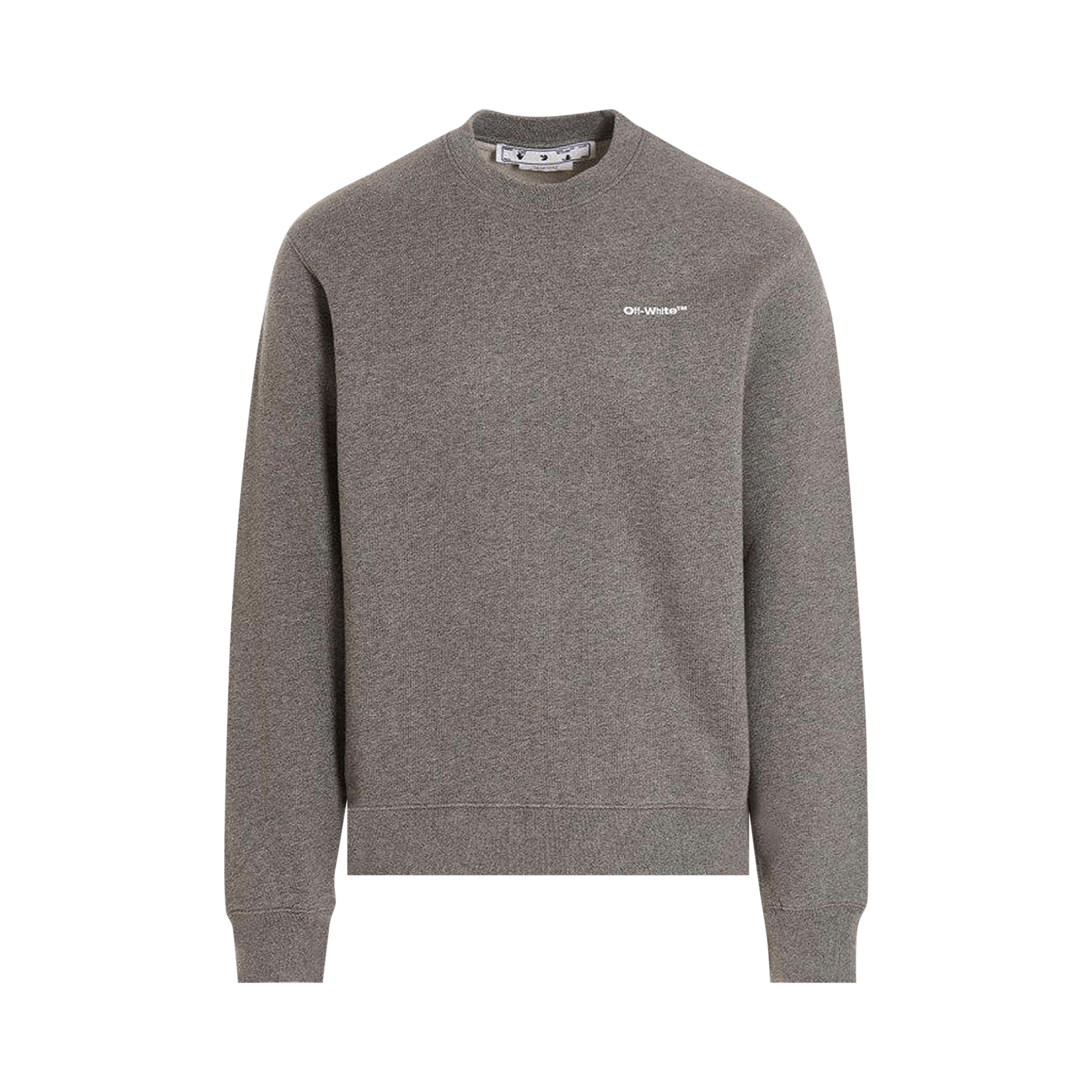 Off-White Wave Outline Diag Sweatshirt 'Grey'