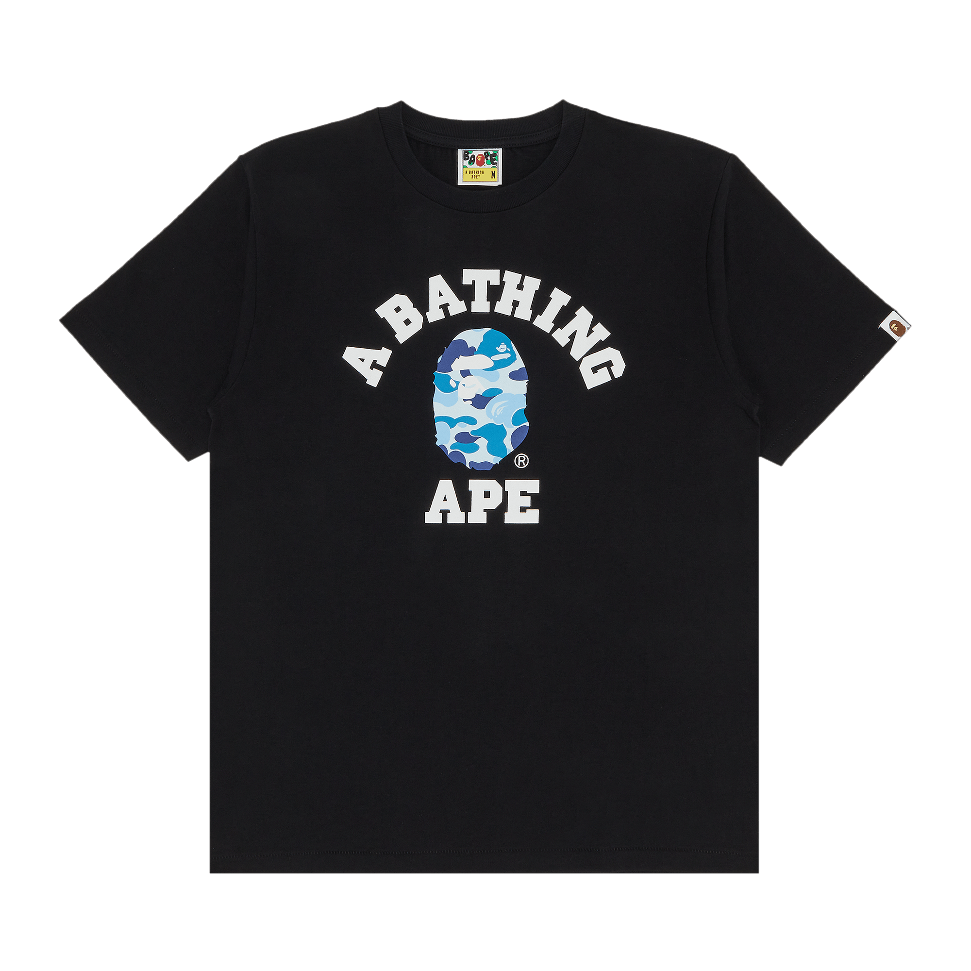 BAPE ABC Camo College Tee 'Black/Blue'