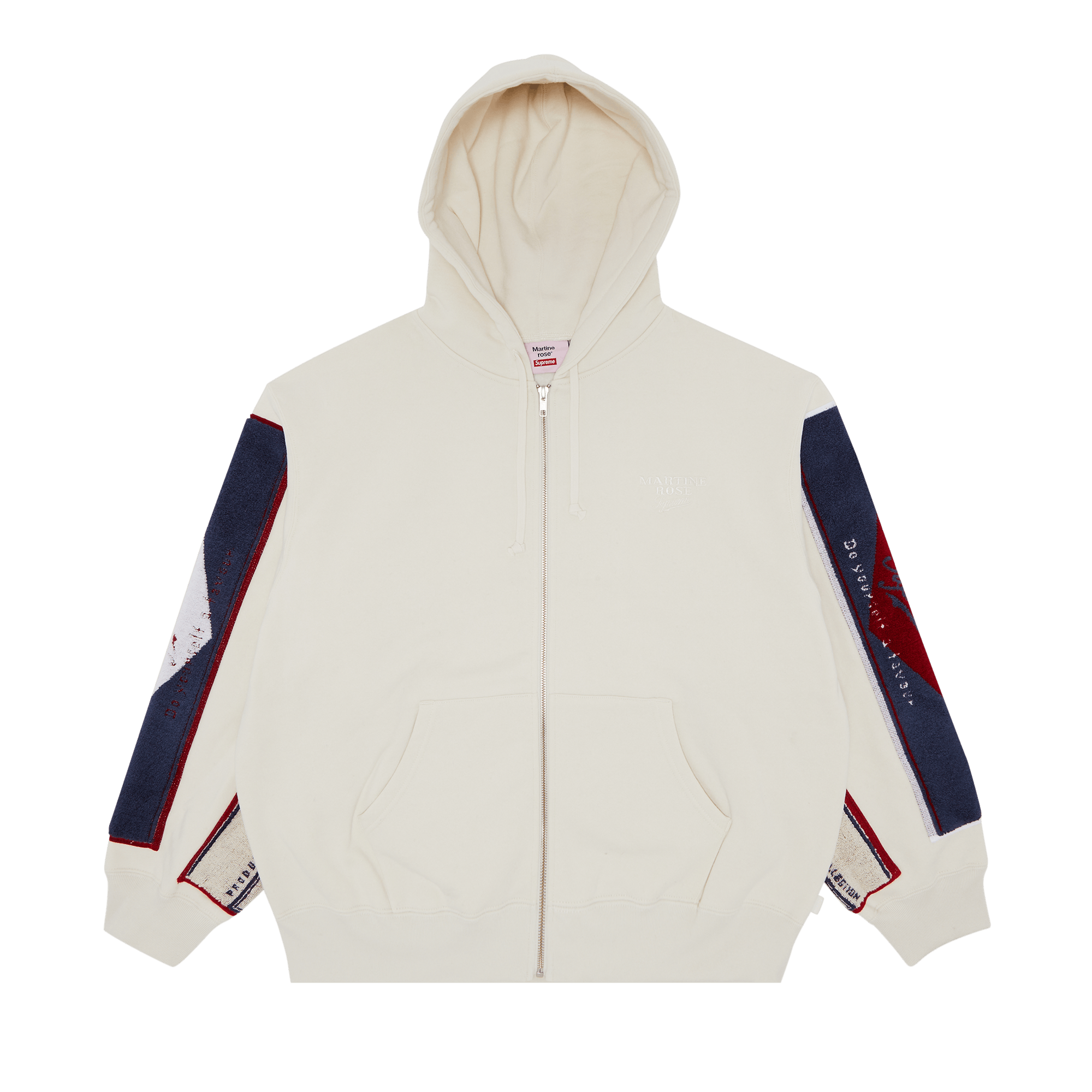 Supreme x Martine Rose Towel Zip Up Hooded Sweatshirt 'White'
