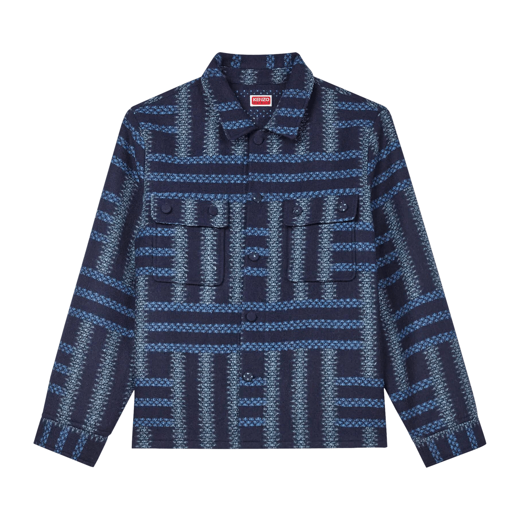 Kenzo Weave Overshirt 'Midnight Blue'