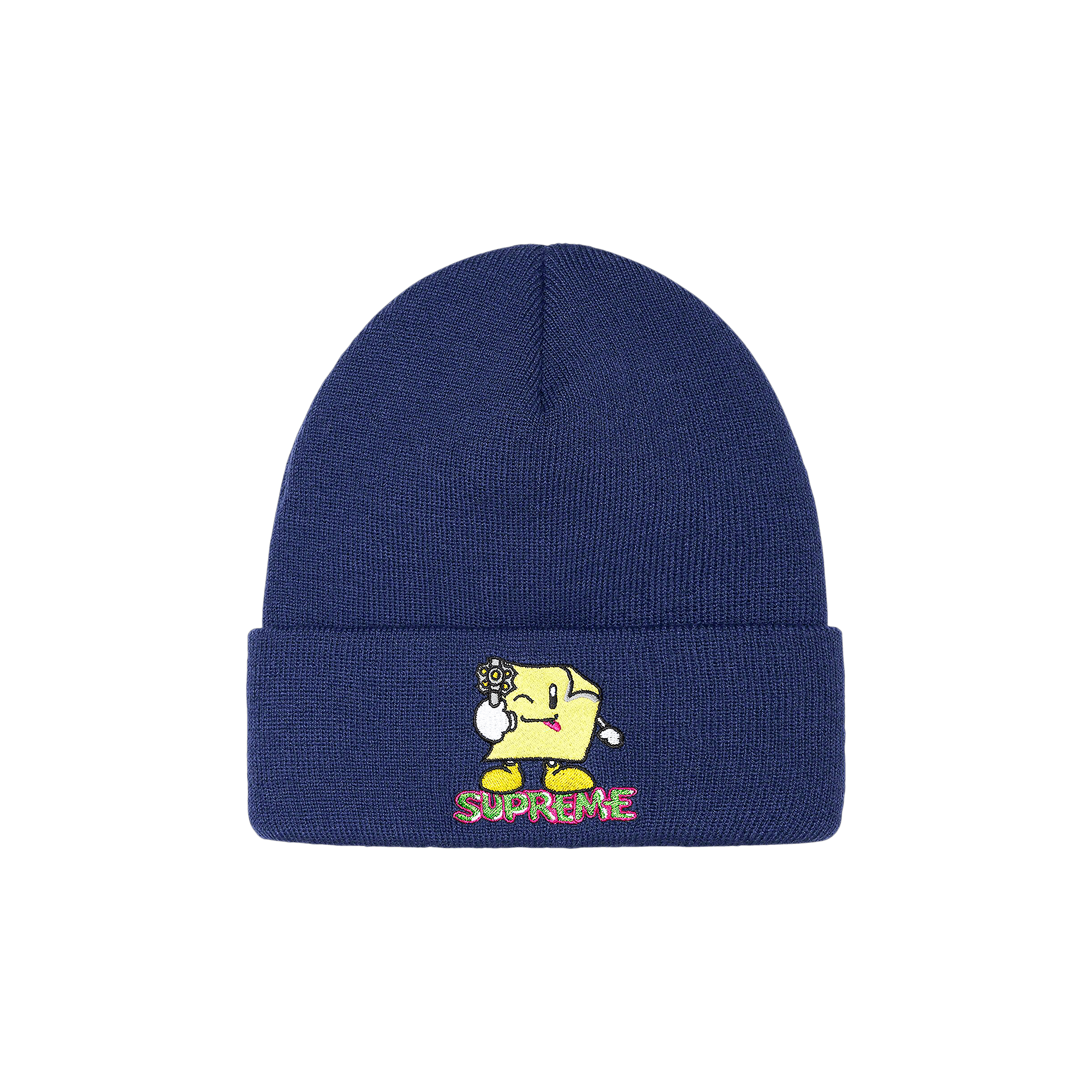 Supreme Sticky Note Beanie 'Navy'
