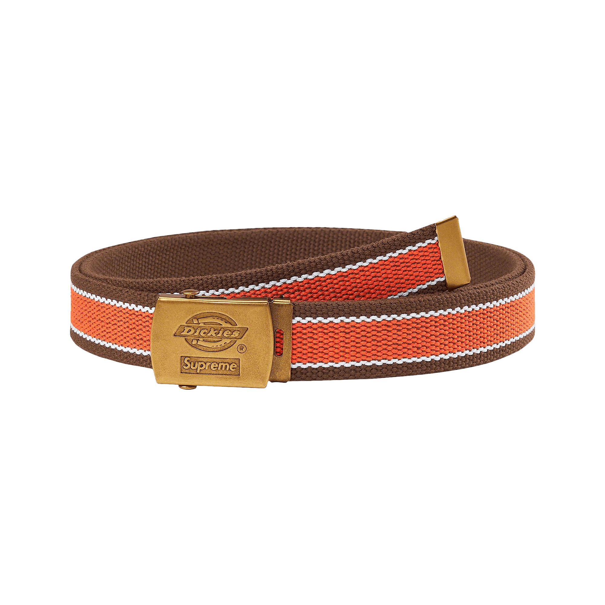 Supreme x Dickies Stripe Webbing Belt 'Brown'