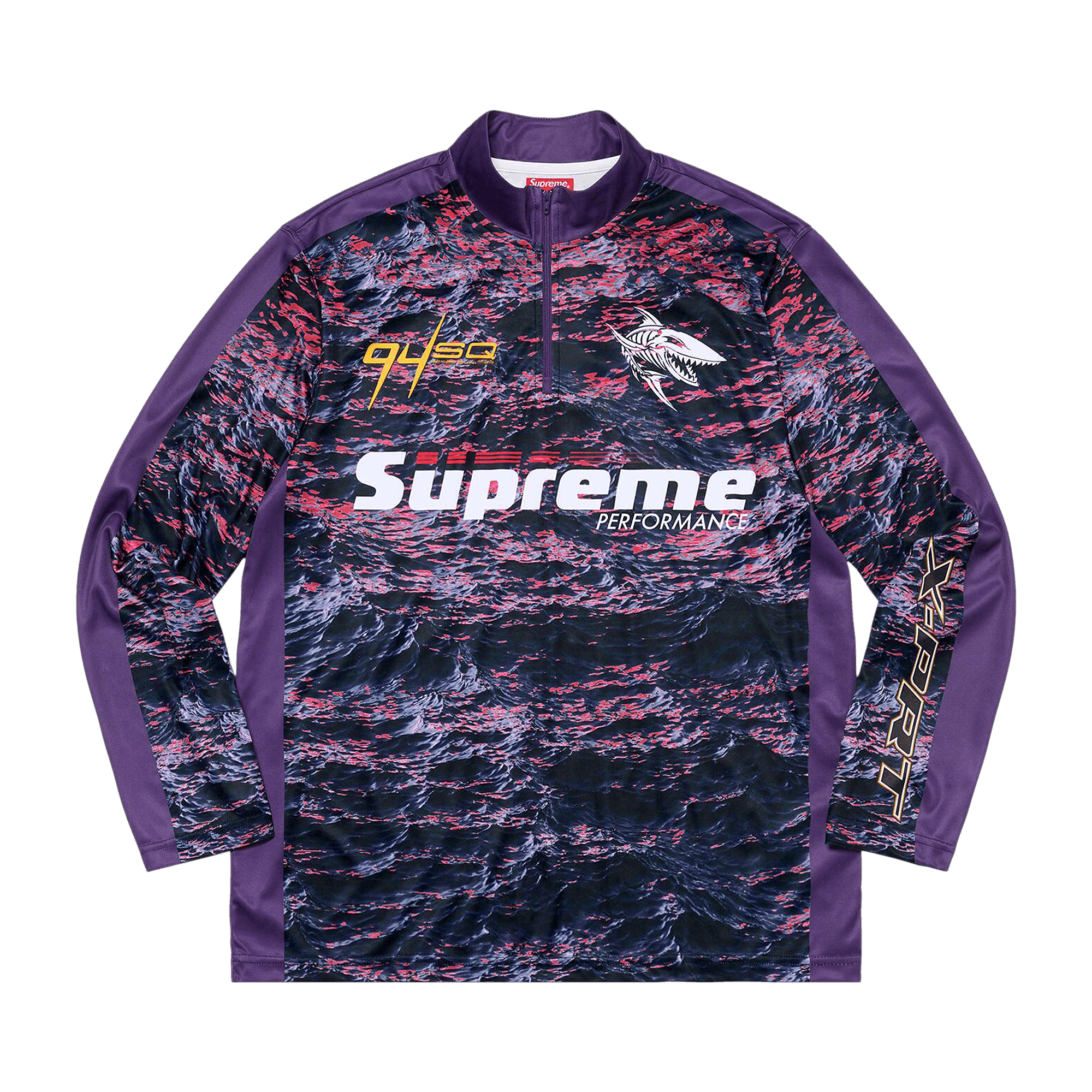 Supreme Waves Zip Pullover 'Purple'