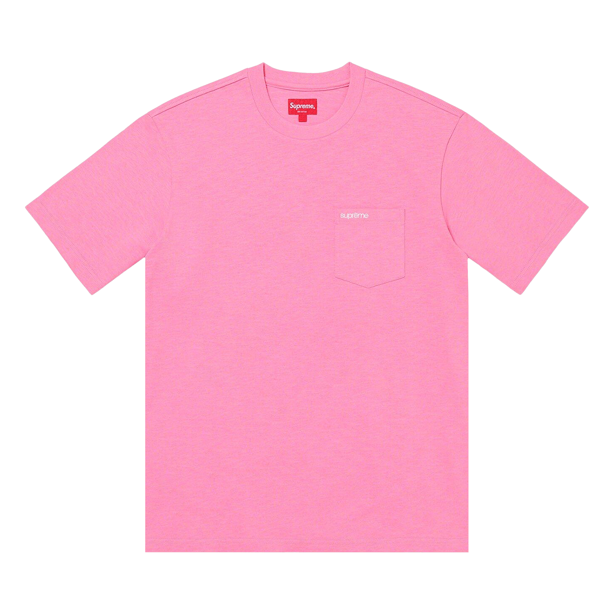 Supreme Short-Sleeve Pocket Tee 'Bright Pink'