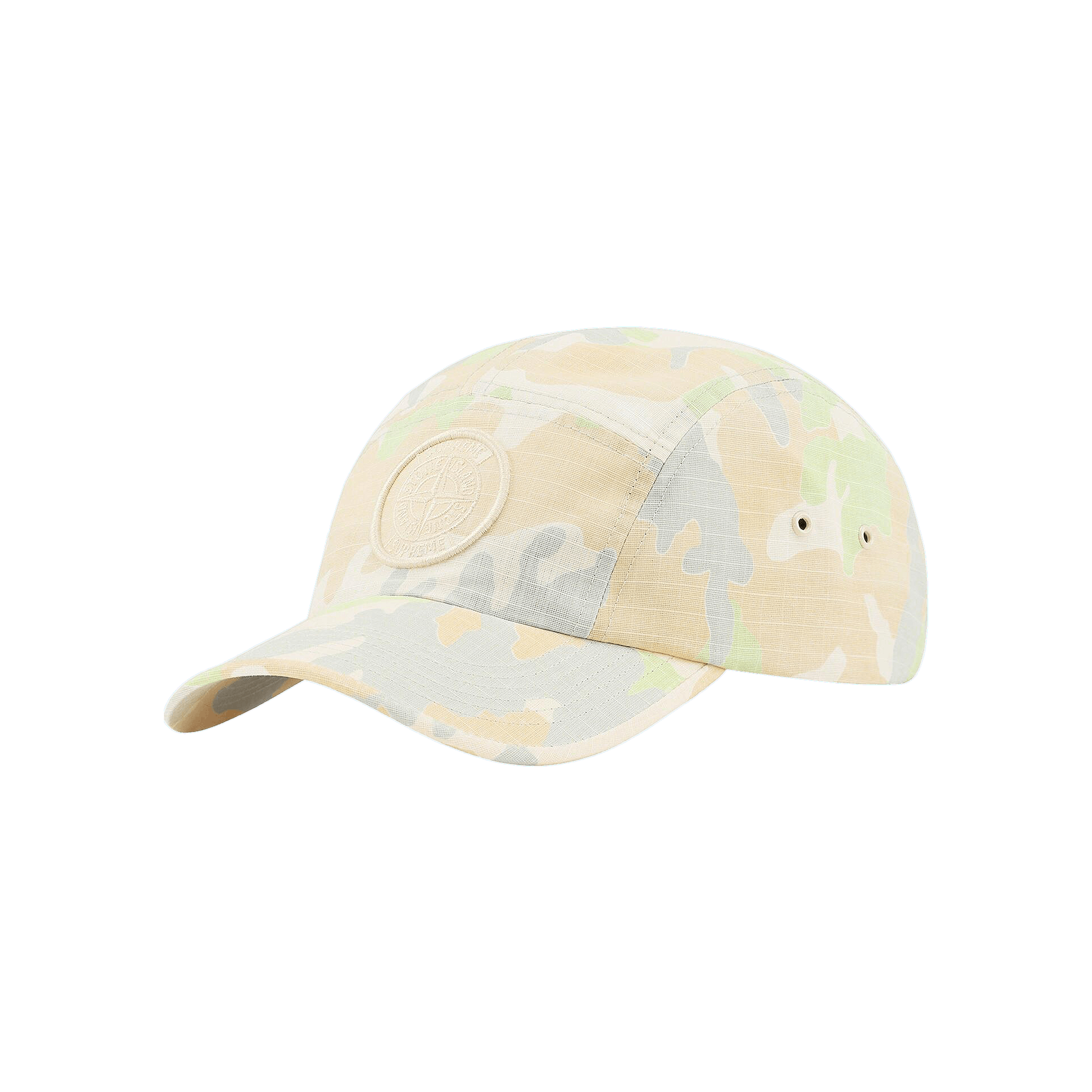Supreme x Stone Island Reactive Ice Camo Camp Cap 'Tan'