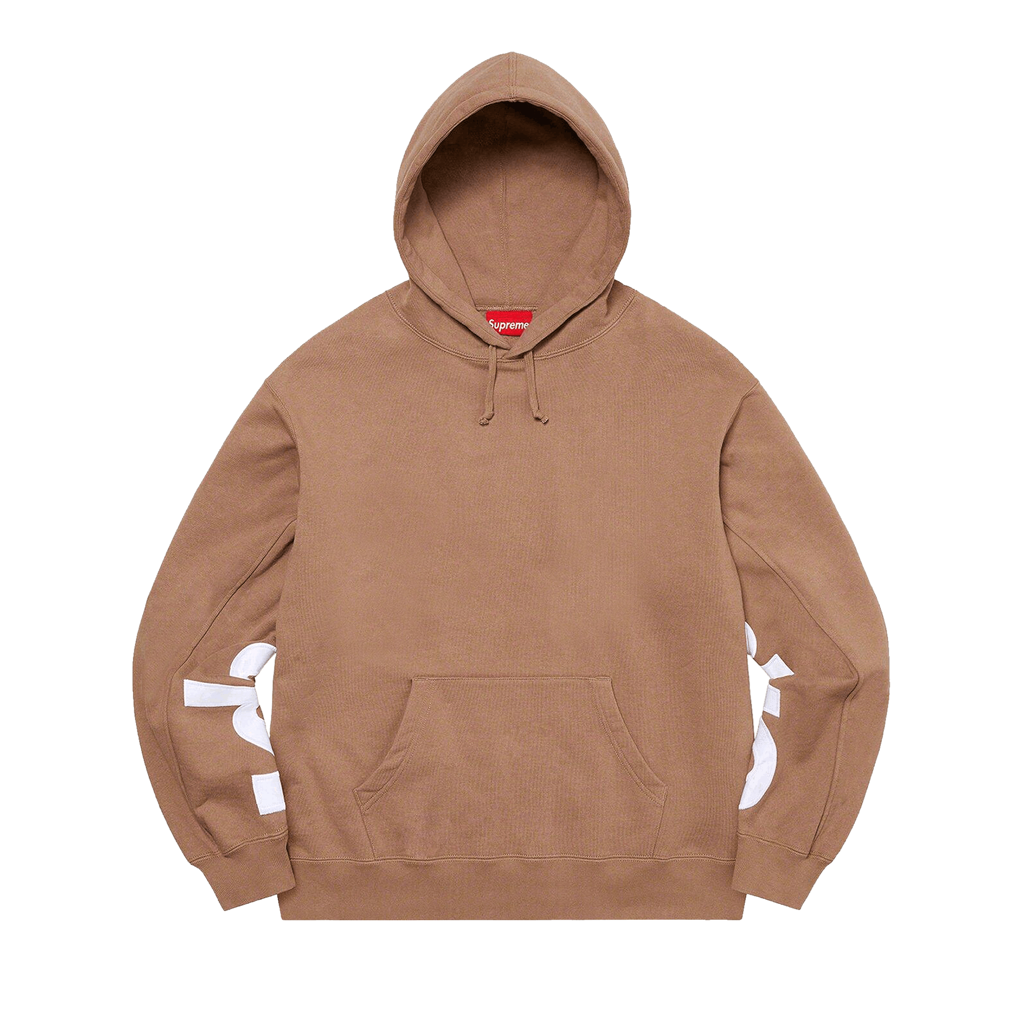 Supreme Cropped Panels Hooded Sweatshirt 'Light Brown'