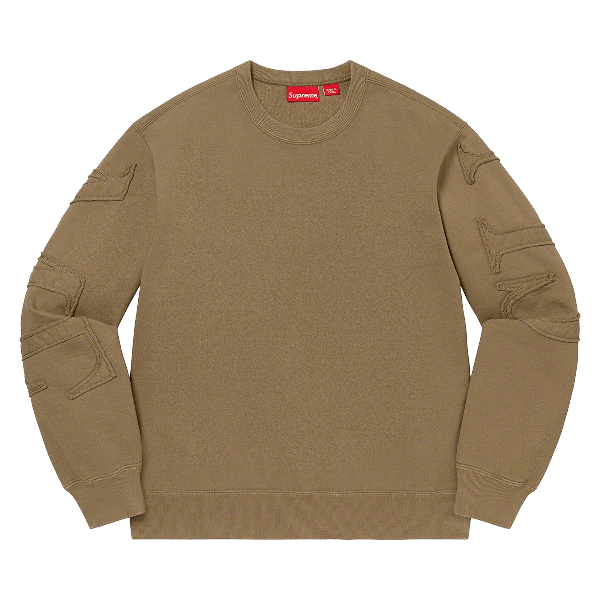 Supreme Tonal Appliqué Crewneck 'Olive Brown'