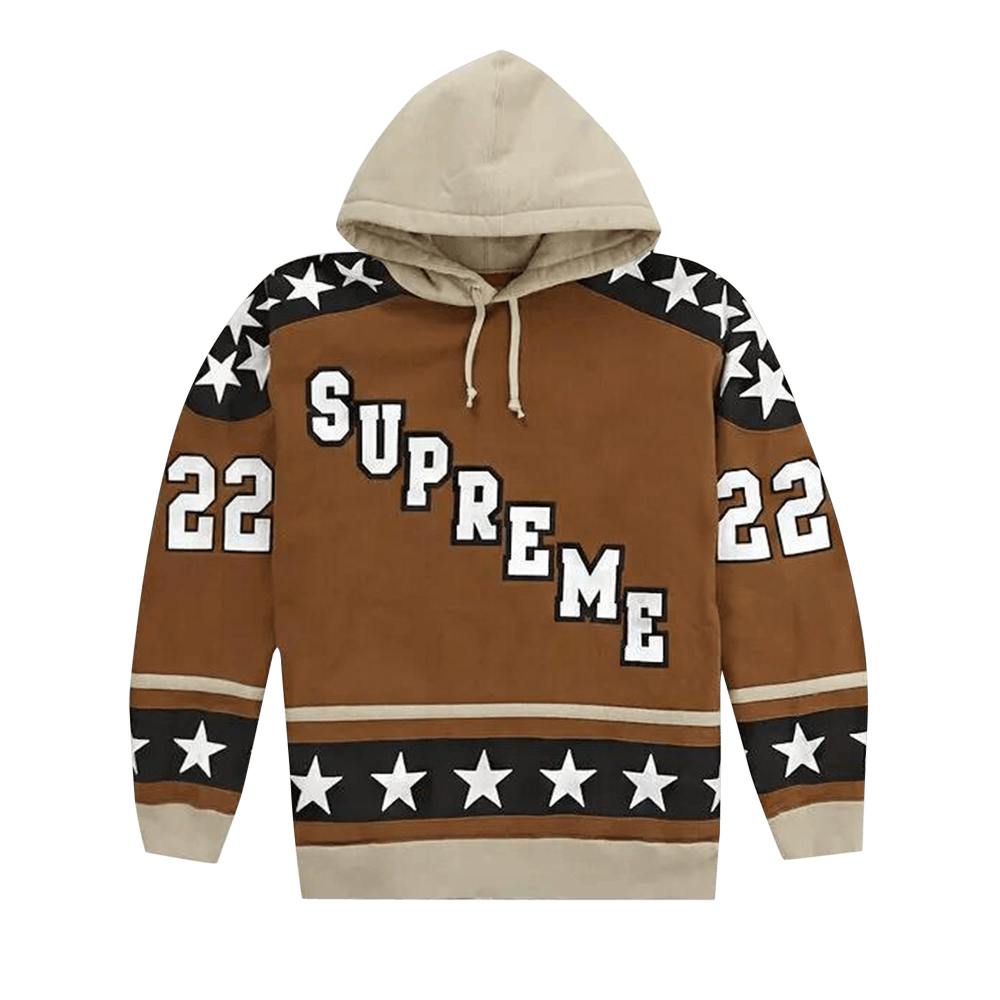 Supreme Hockey Hooded Sweatshirt 'Brown'