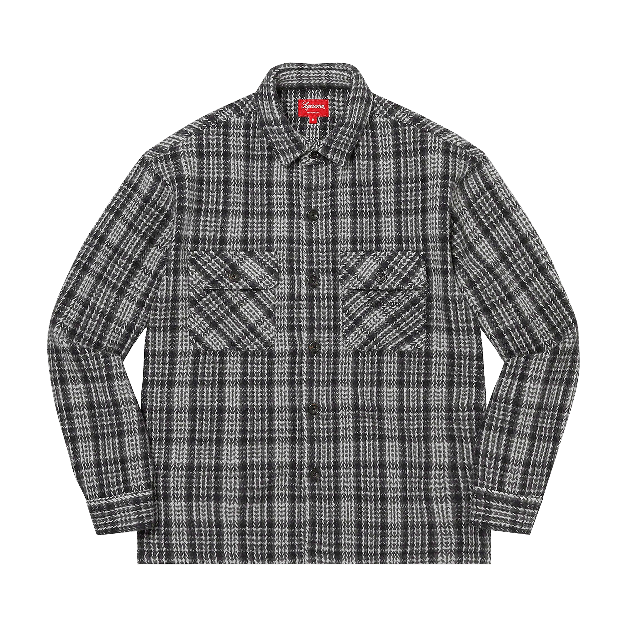 Supreme Heavy Flannel Shirt 'Black'