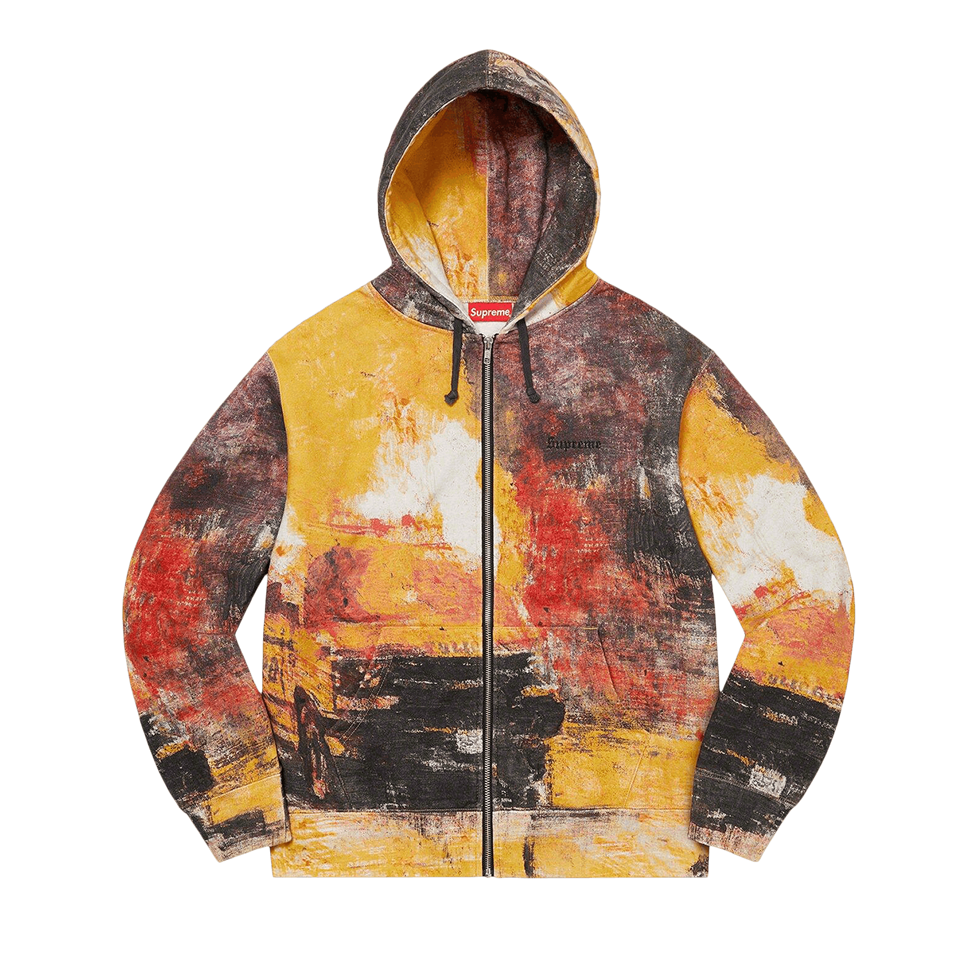 Supreme Fire Zip Up Hooded Sweatshirt 'Multicolor'