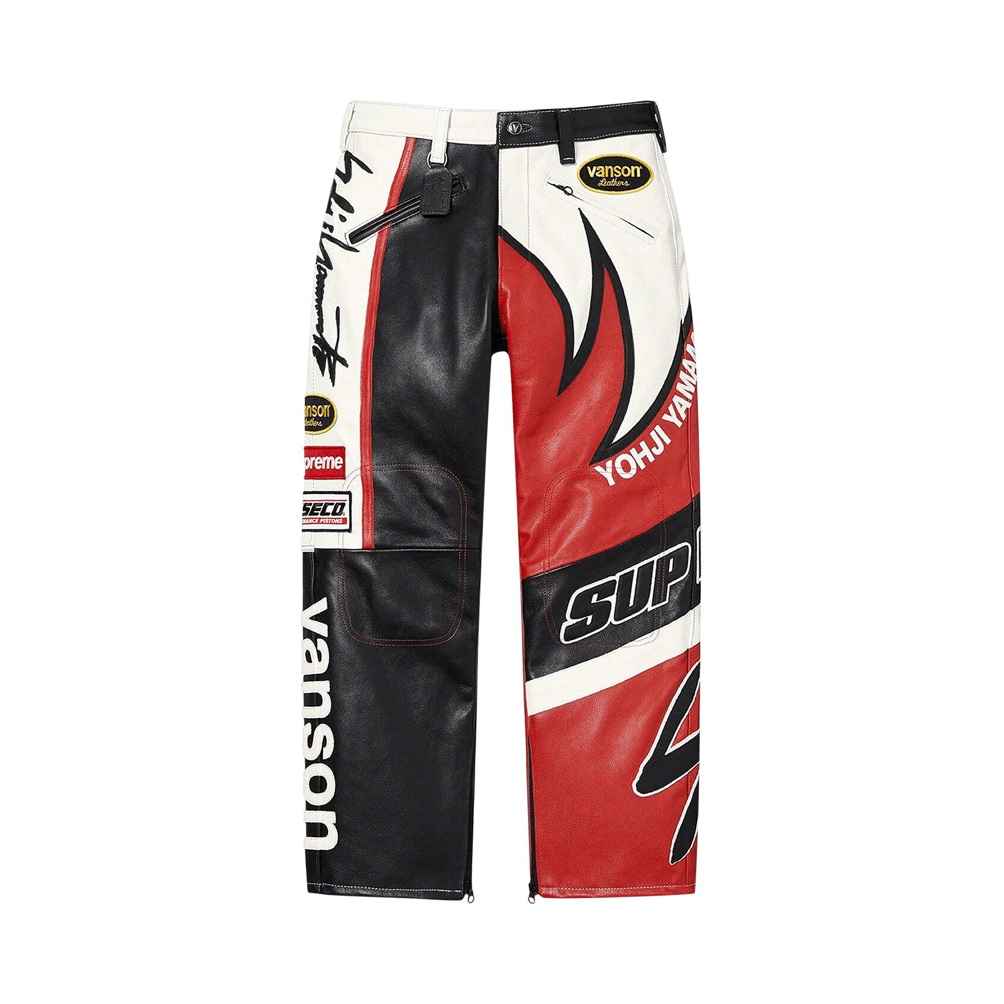 Supreme x Yohji Yamamoto x Vanson Leathers Split Pant 'White'