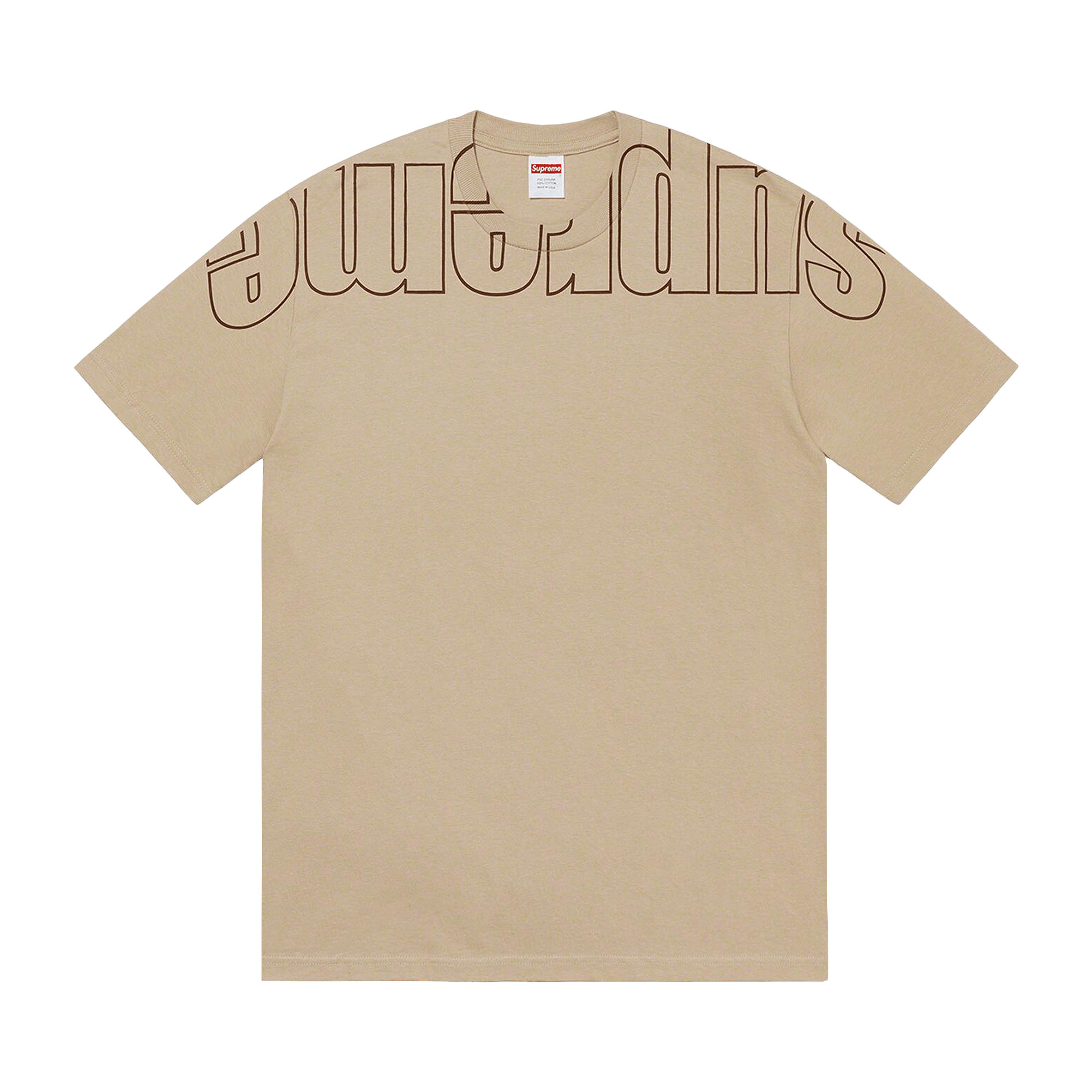 Supreme Upside Down Tee 'Stone'