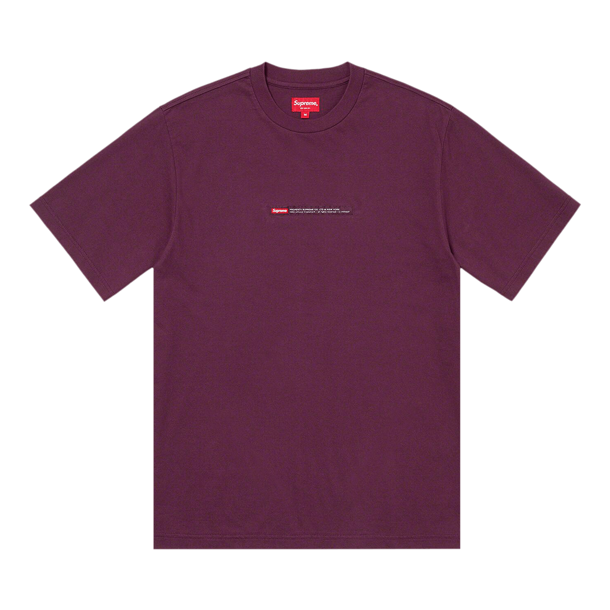 Supreme Property Label Short-Sleeve Top 'Eggplant'