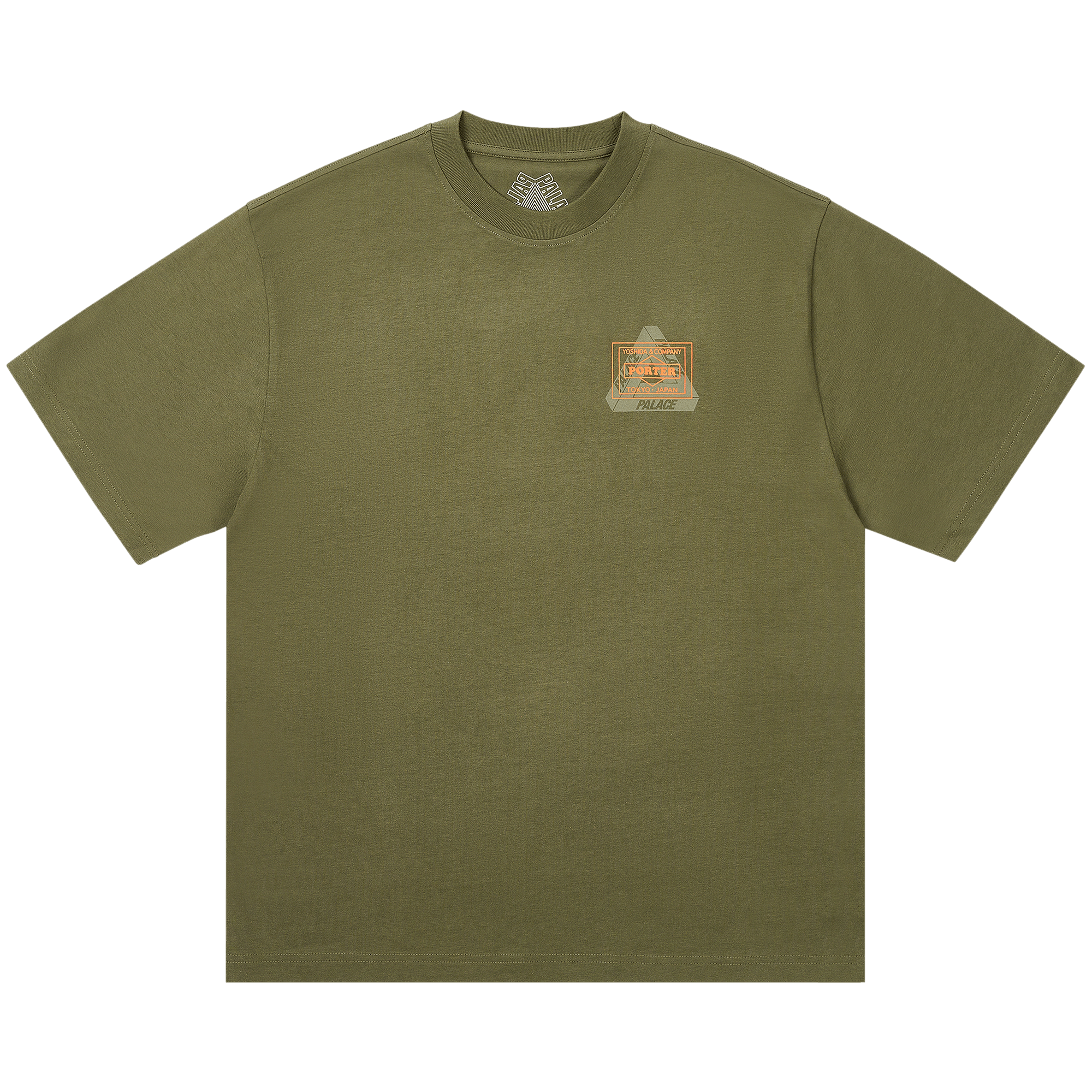 Palace x Porter-Yoshida & Co. Logo T-Shirt 'Olive'