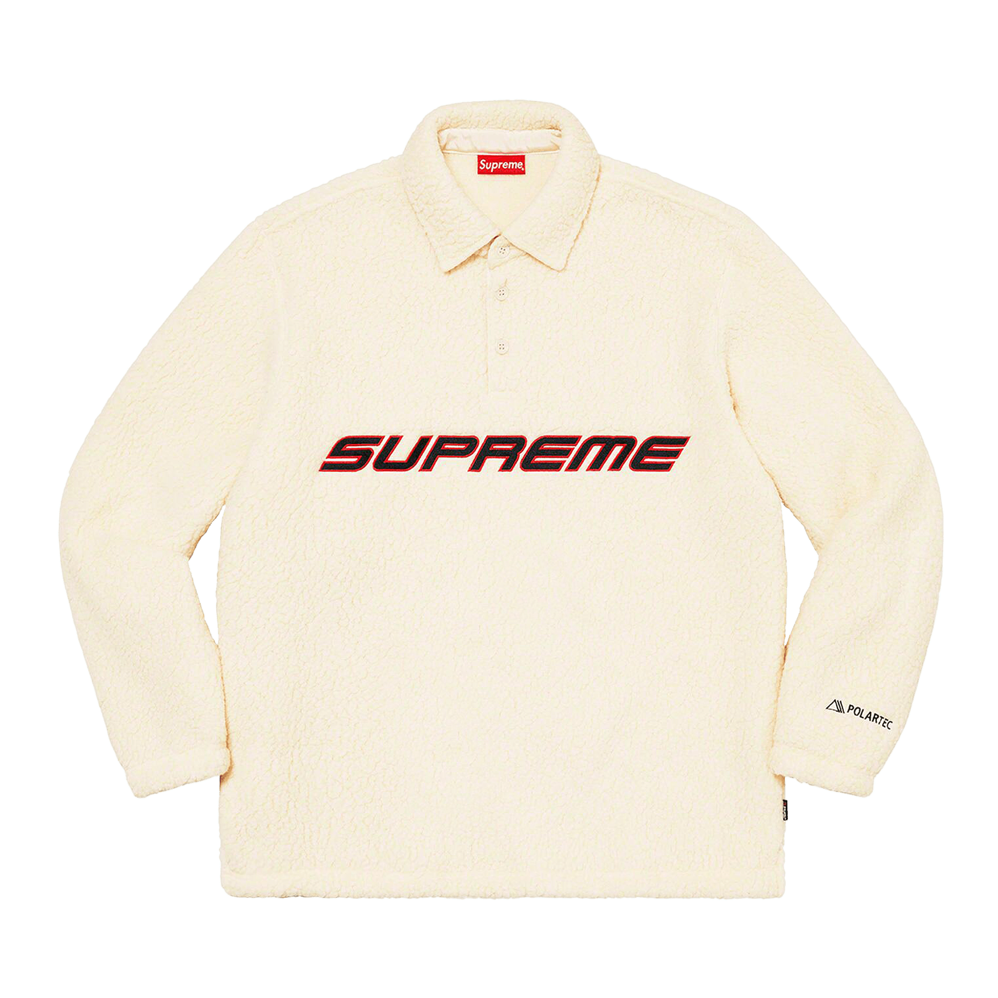 Supreme x Polartec Long-Sleeve Polo 'Natural'