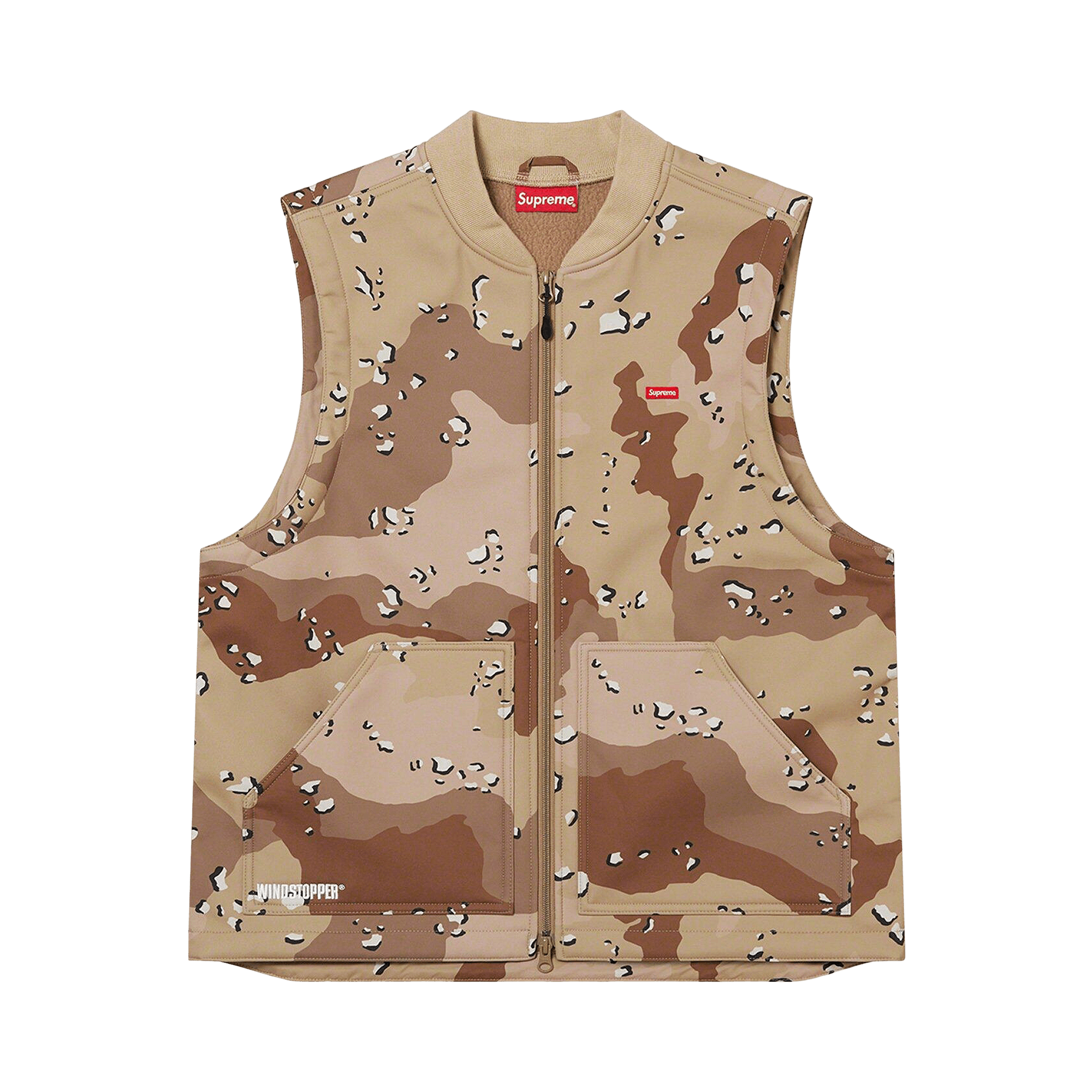 Supreme x WINDSTOPPER Work Vest 'Chocolate Chip Camo'