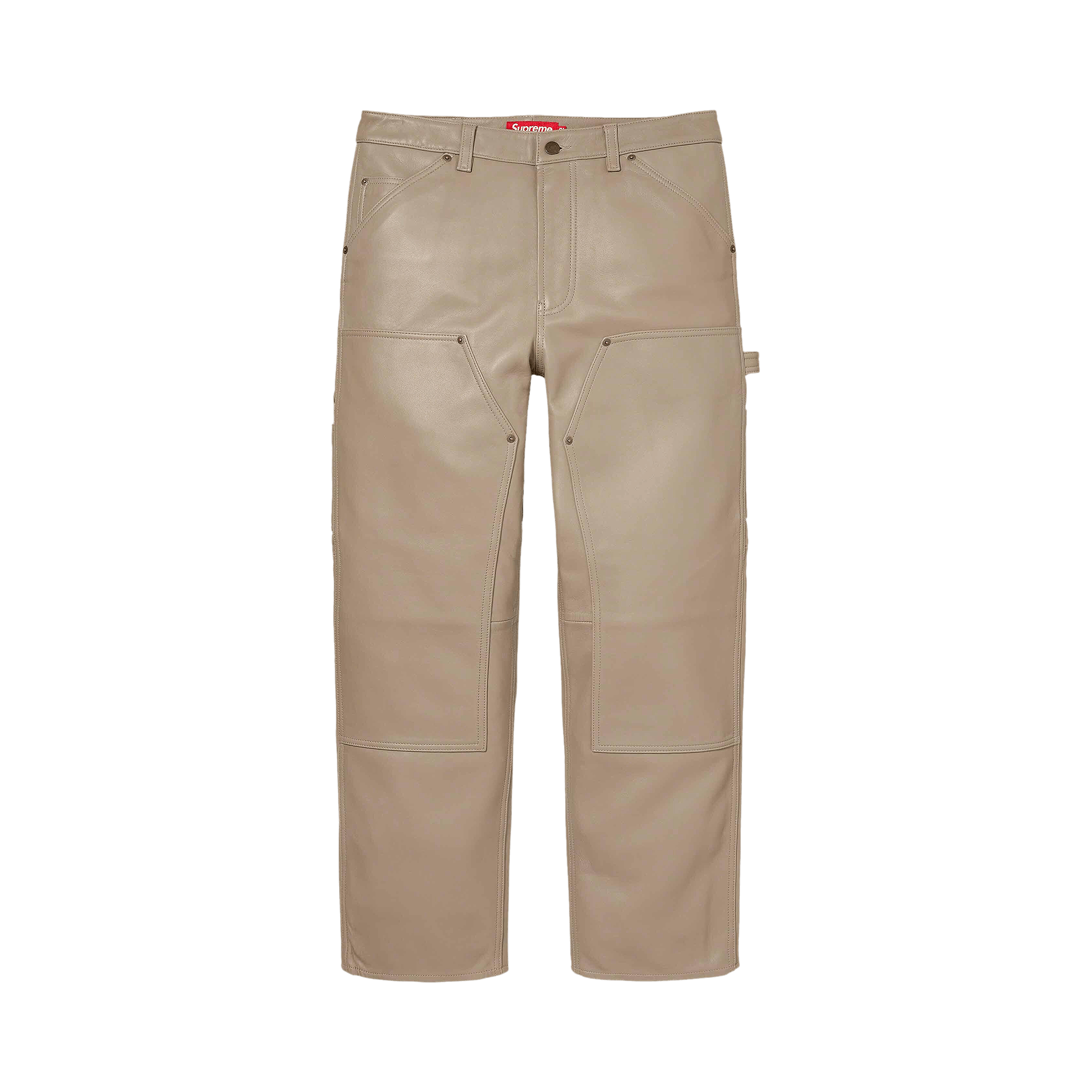 Supreme Leather Double Knee Painter Pant 'Tan'