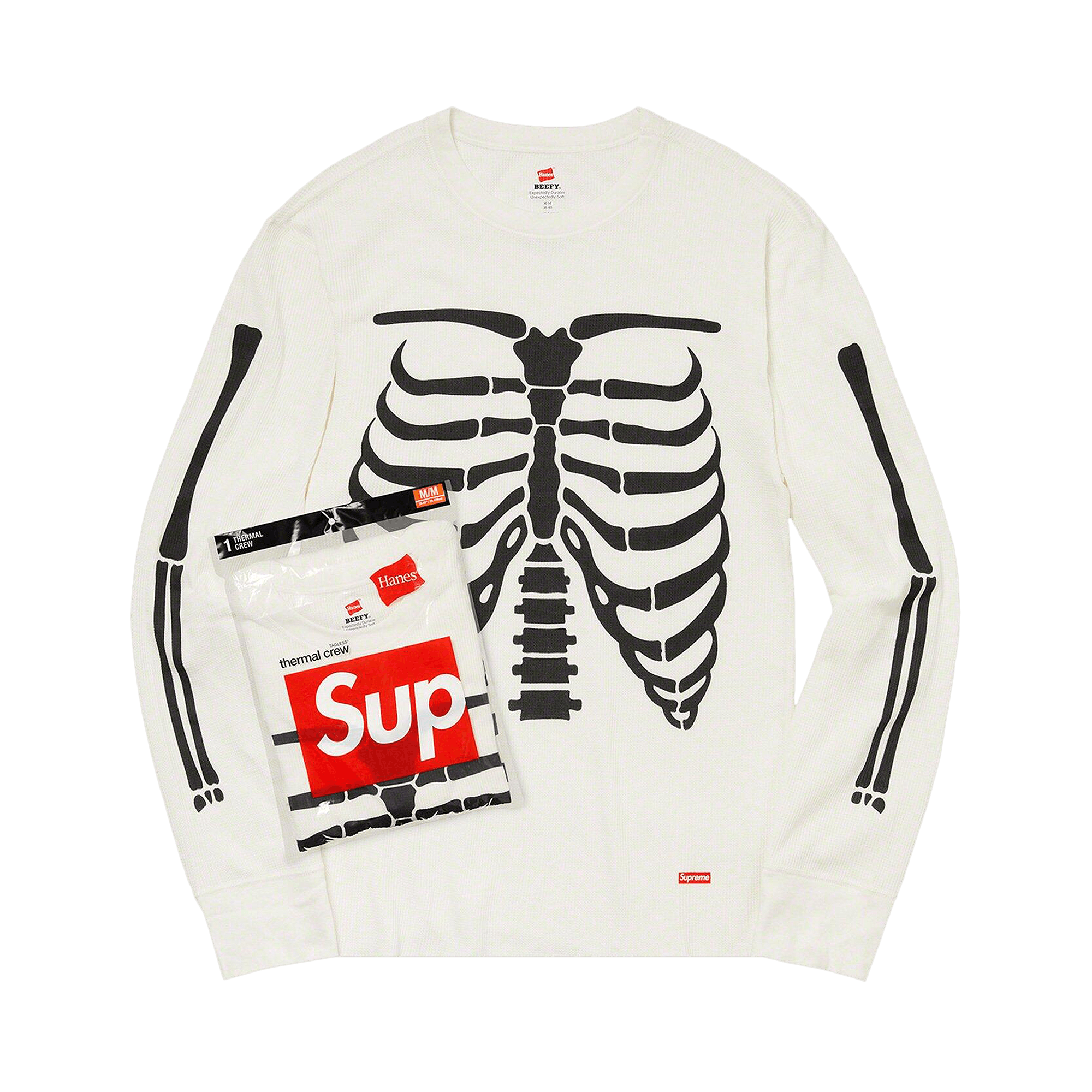 Supreme x Hanes Bones Thermal Crew (1 Pack) 'Natural'