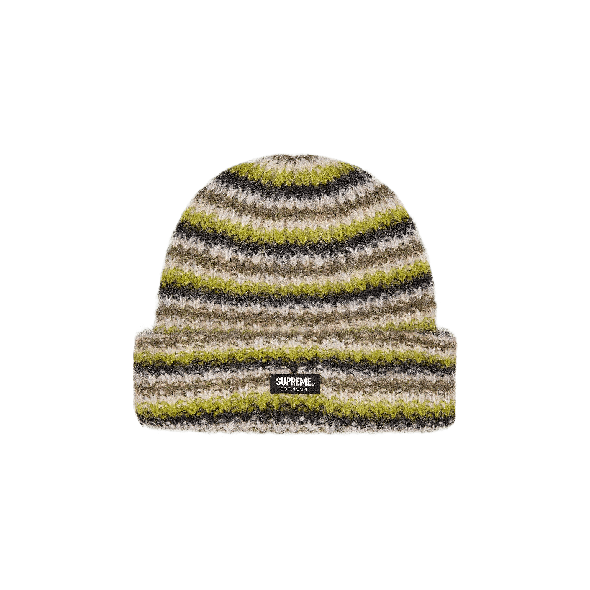 Supreme Loose Stripe Beanie 'Olive'