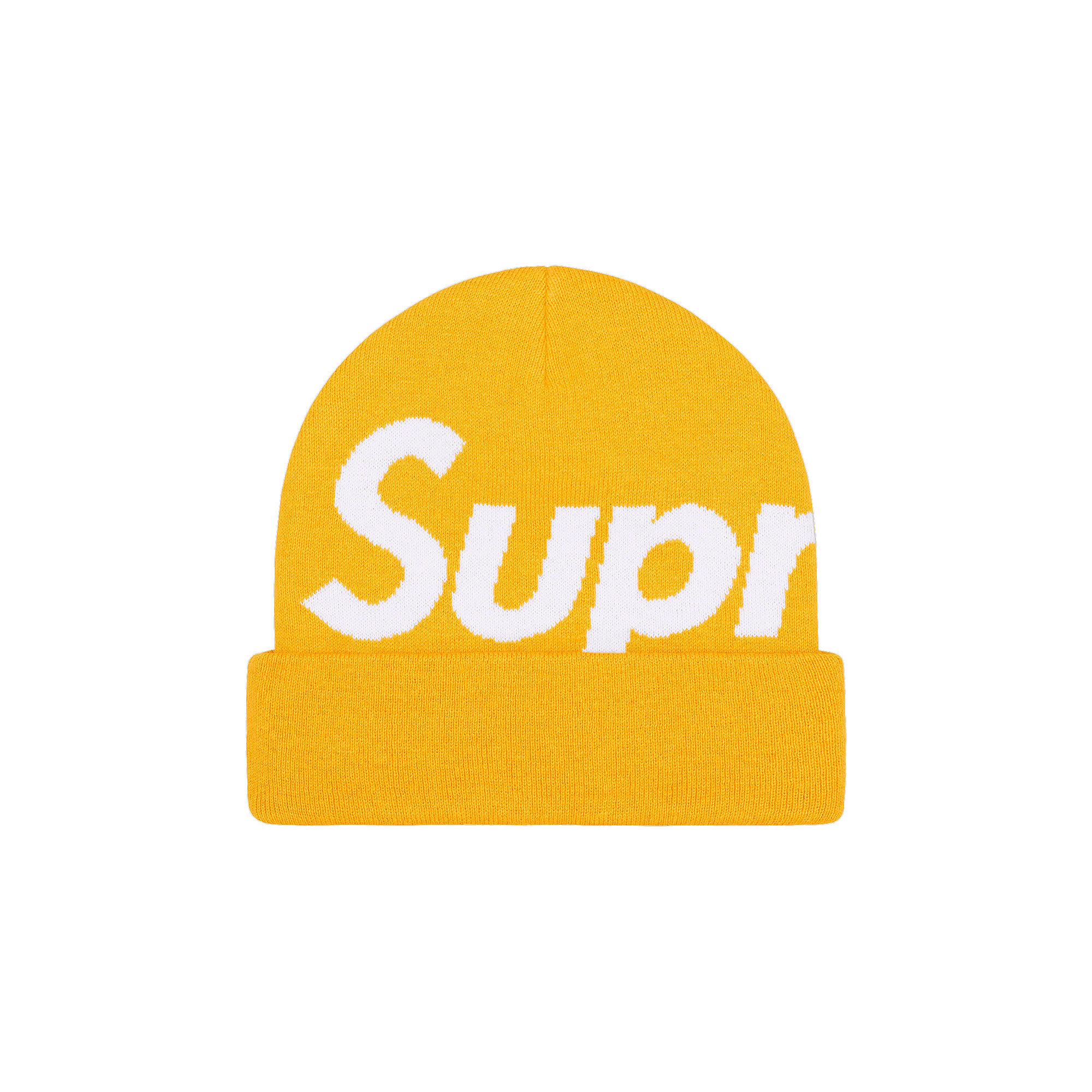 Supreme Big Logo Beanie 'Gold'