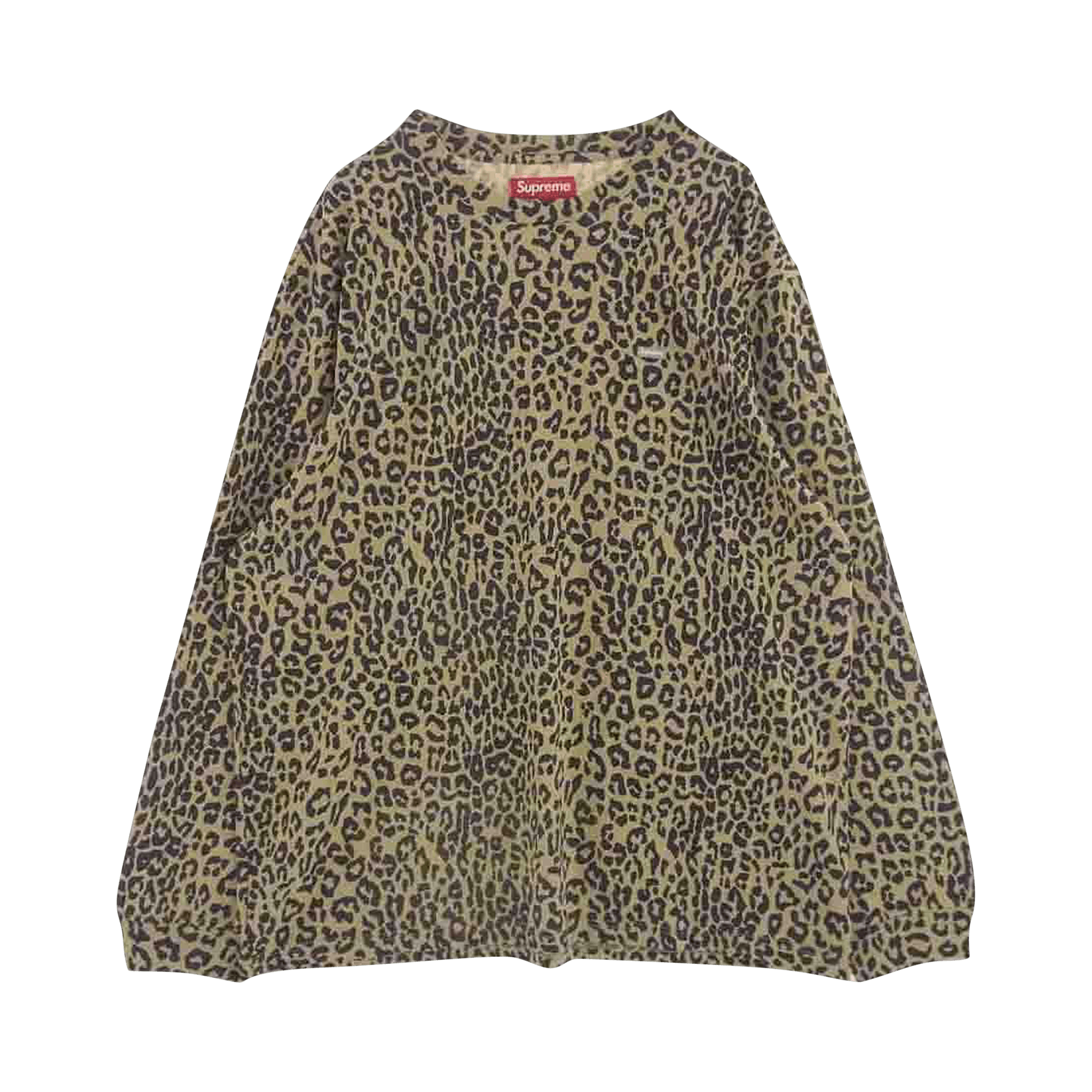 Supreme Small Box Long-Sleeve Tee 'Leopard'