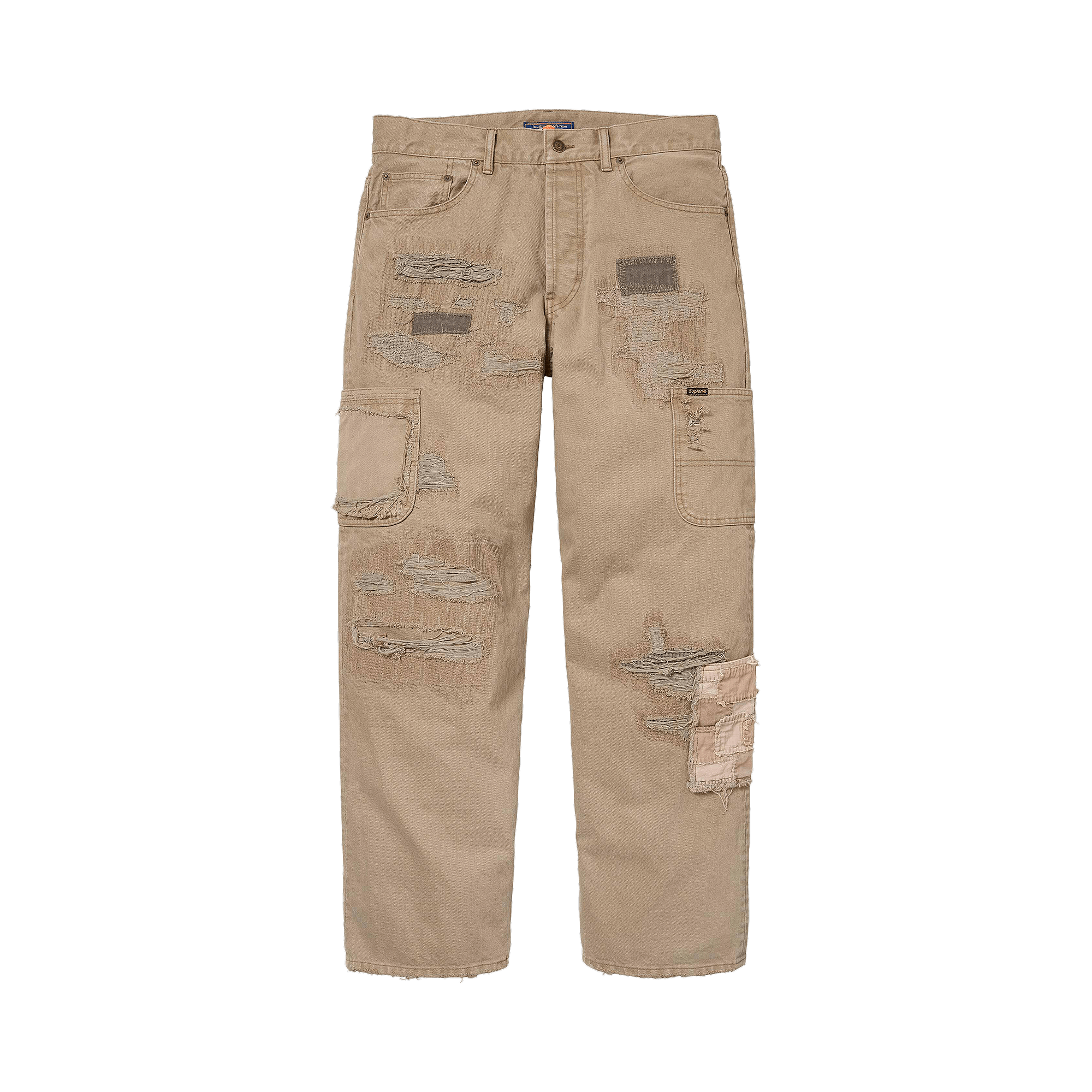 Supreme x blackmeans Mended Loose Fit Jean 'Dirty Tan'