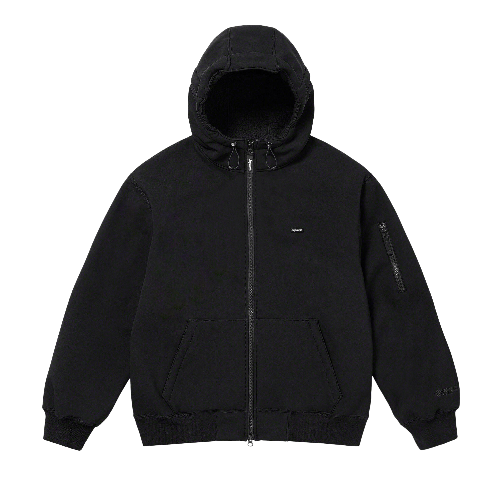Supreme WINDSTOPPER Zip Up Hooded Sweatshirt 'Black'