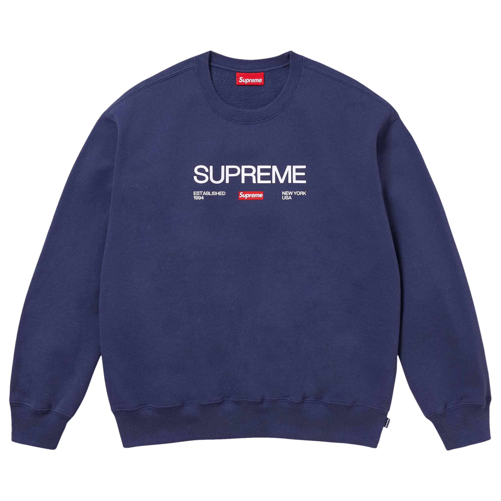 Supreme Established Crewneck 'Washed Navy'