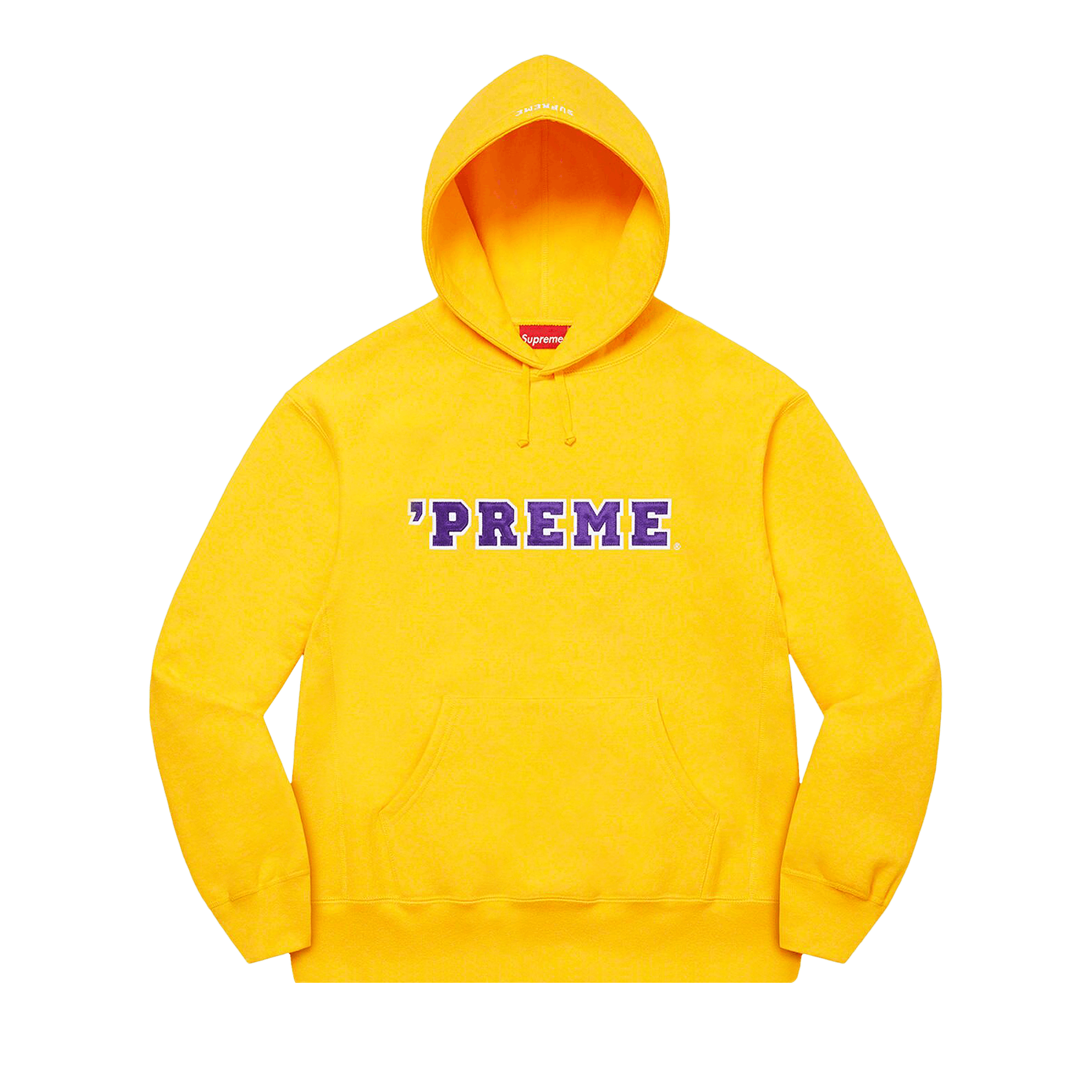 Supreme Preme Hooded Sweatshirt 'Yellow'