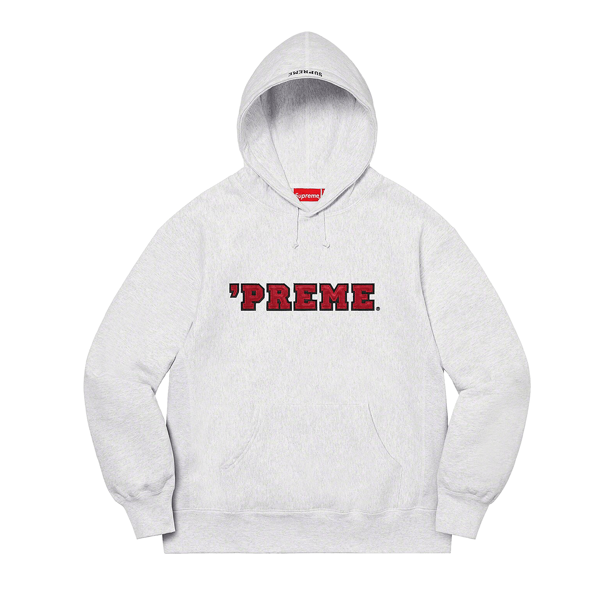 Supreme 'Preme Hooded Sweatshirt 'Ash Grey'