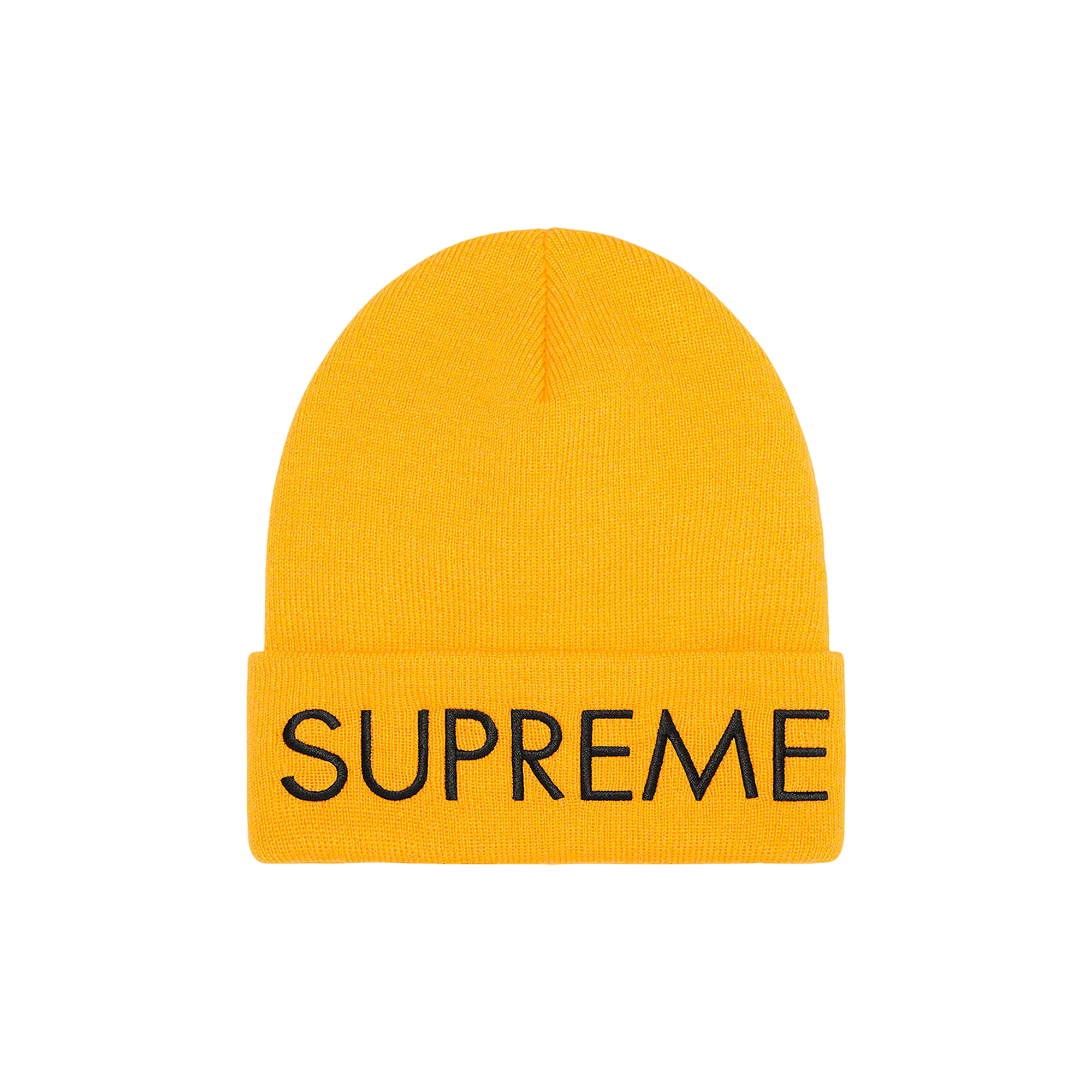 Supreme Capital Beanie 'Bright Gold'
